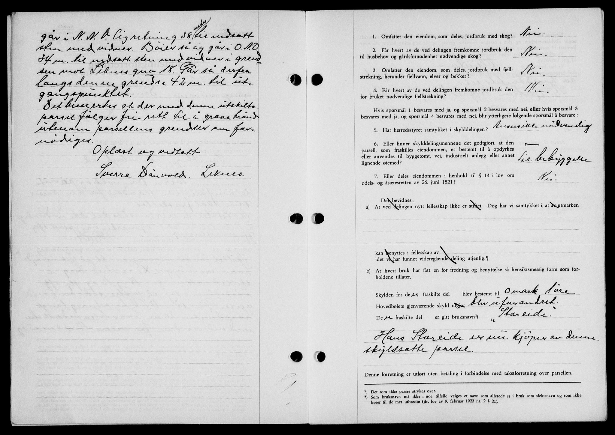 Lofoten sorenskriveri, SAT/A-0017/1/2/2C/L0004a: Mortgage book no. 4a, 1938-1938, Diary no: : 2331/1938