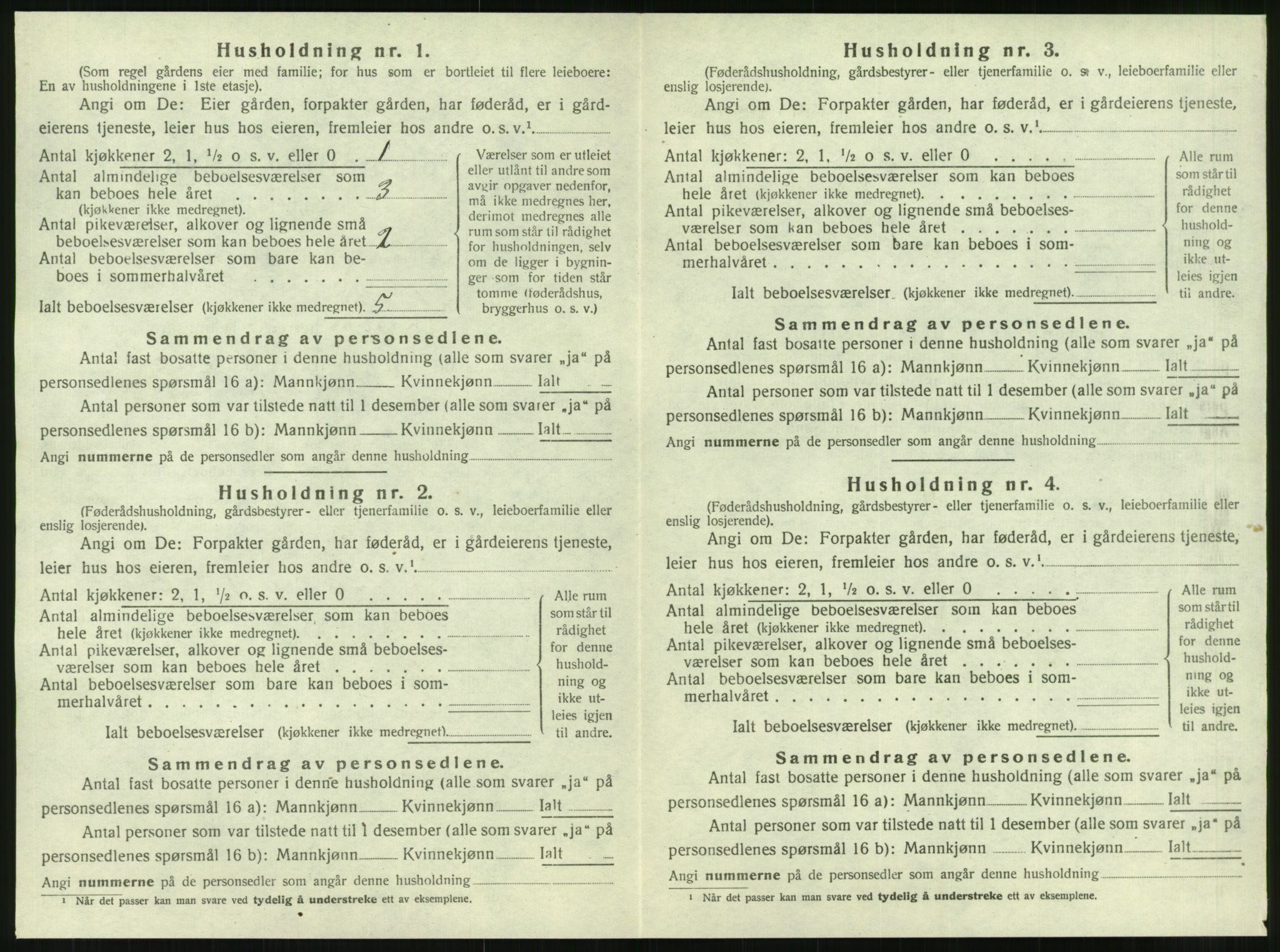 SAT, 1920 census for Korgen, 1920, p. 361