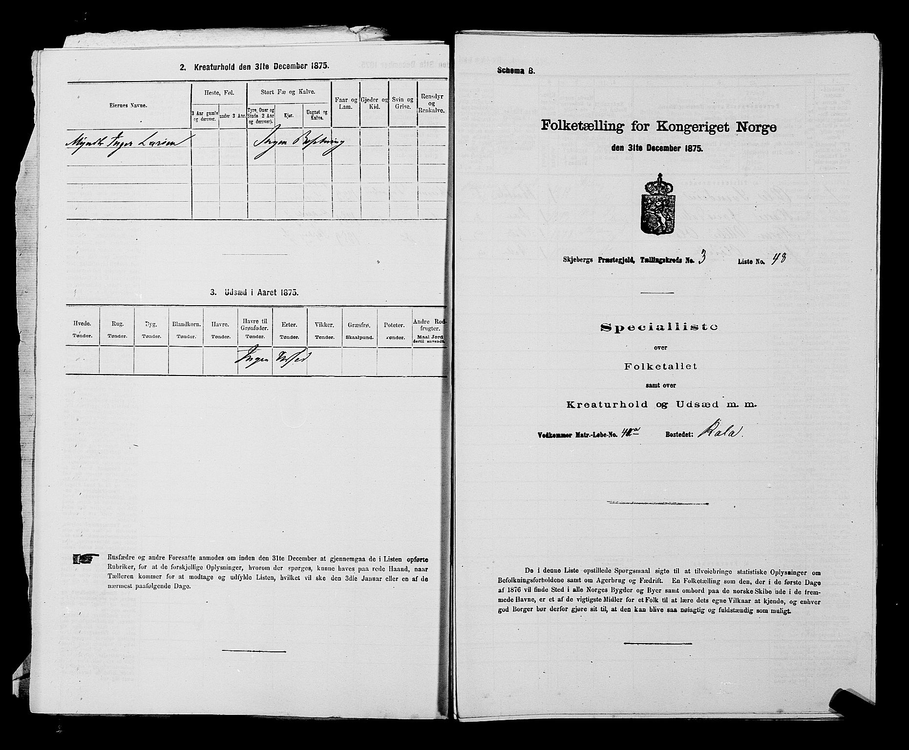 RA, 1875 census for 0115P Skjeberg, 1875, p. 555