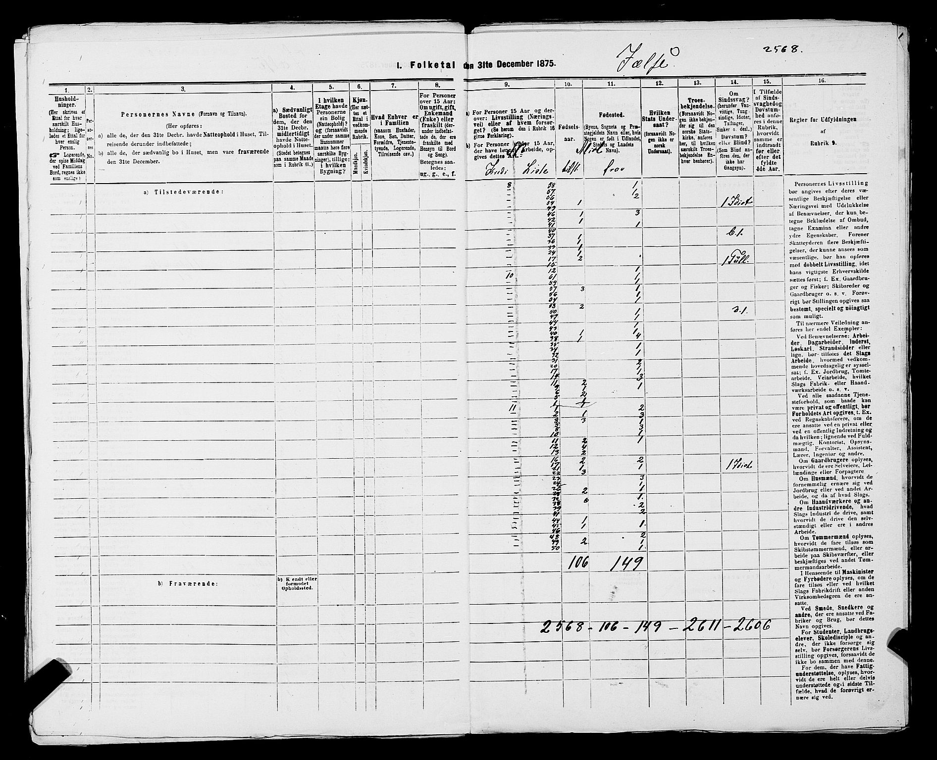 SAST, 1875 census for 1138P Jelsa, 1875, p. 23