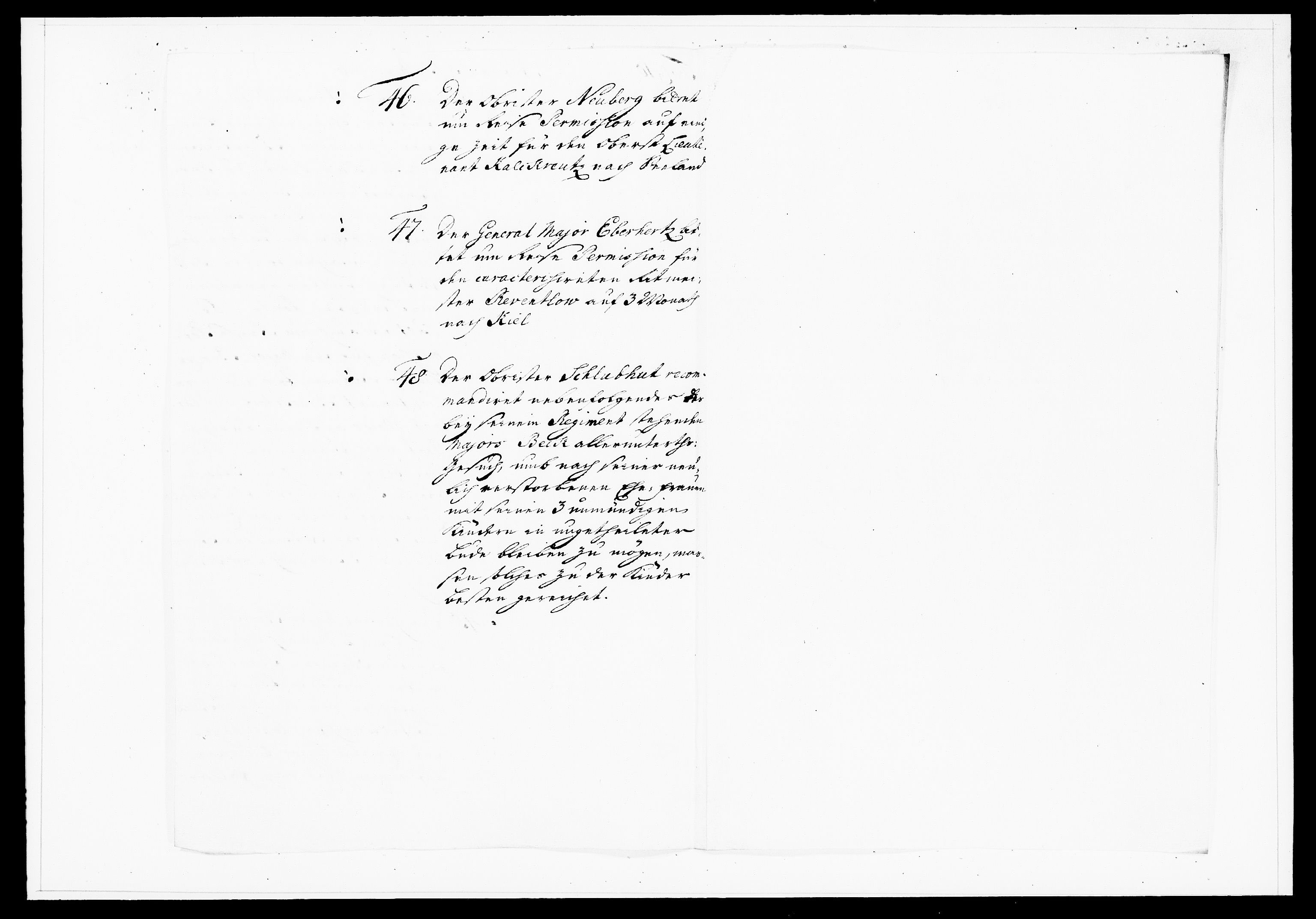 Krigskollegiet, Krigskancelliet, DRA/A-0006/-/1130-1137: Refererede sager, 1736, p. 218