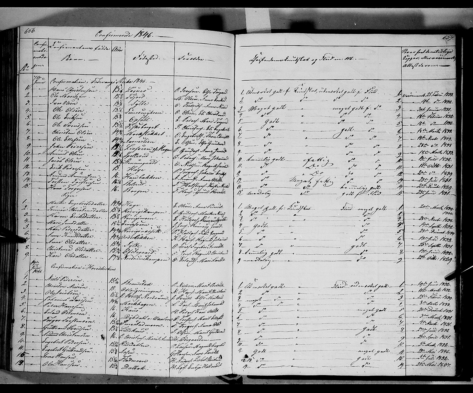 Ringebu prestekontor, SAH/PREST-082/H/Ha/Haa/L0005: Parish register (official) no. 5, 1839-1848, p. 656-657