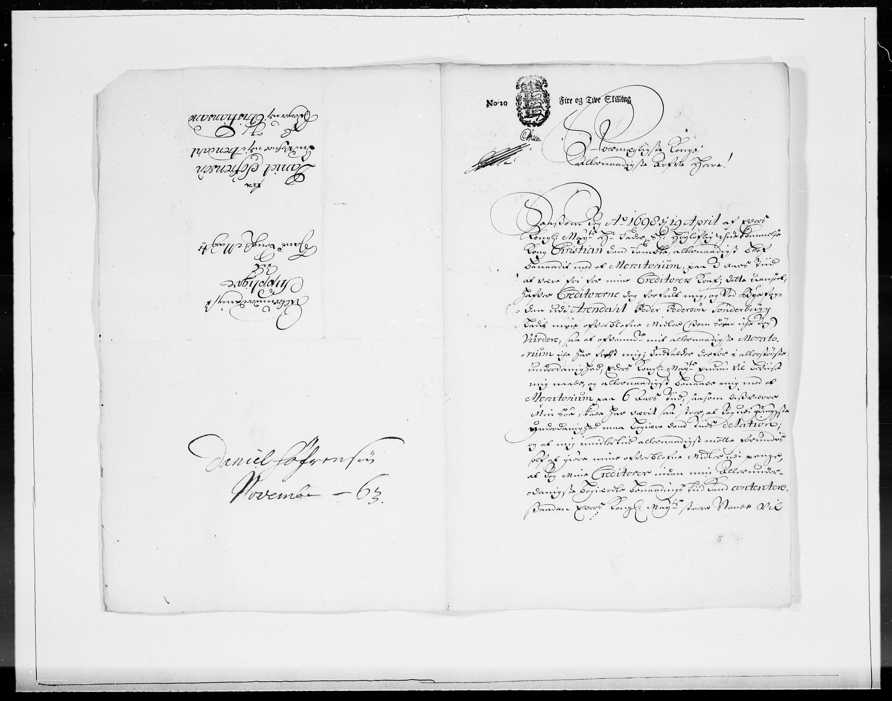 Danske Kanselli 1572-1799, AV/RA-EA-3023/F/Fc/Fcc/Fcca/L0051: Norske innlegg 1572-1799, 1700, p. 167