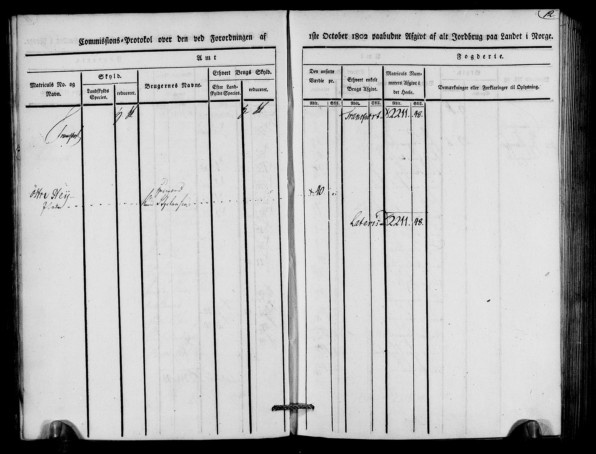 Rentekammeret inntil 1814, Realistisk ordnet avdeling, AV/RA-EA-4070/N/Ne/Nea/L0079: Nedenes fogderi. Kommisjonsprotokoll "Nr. 2", for Strengereid skipreide, 1803, p. 13