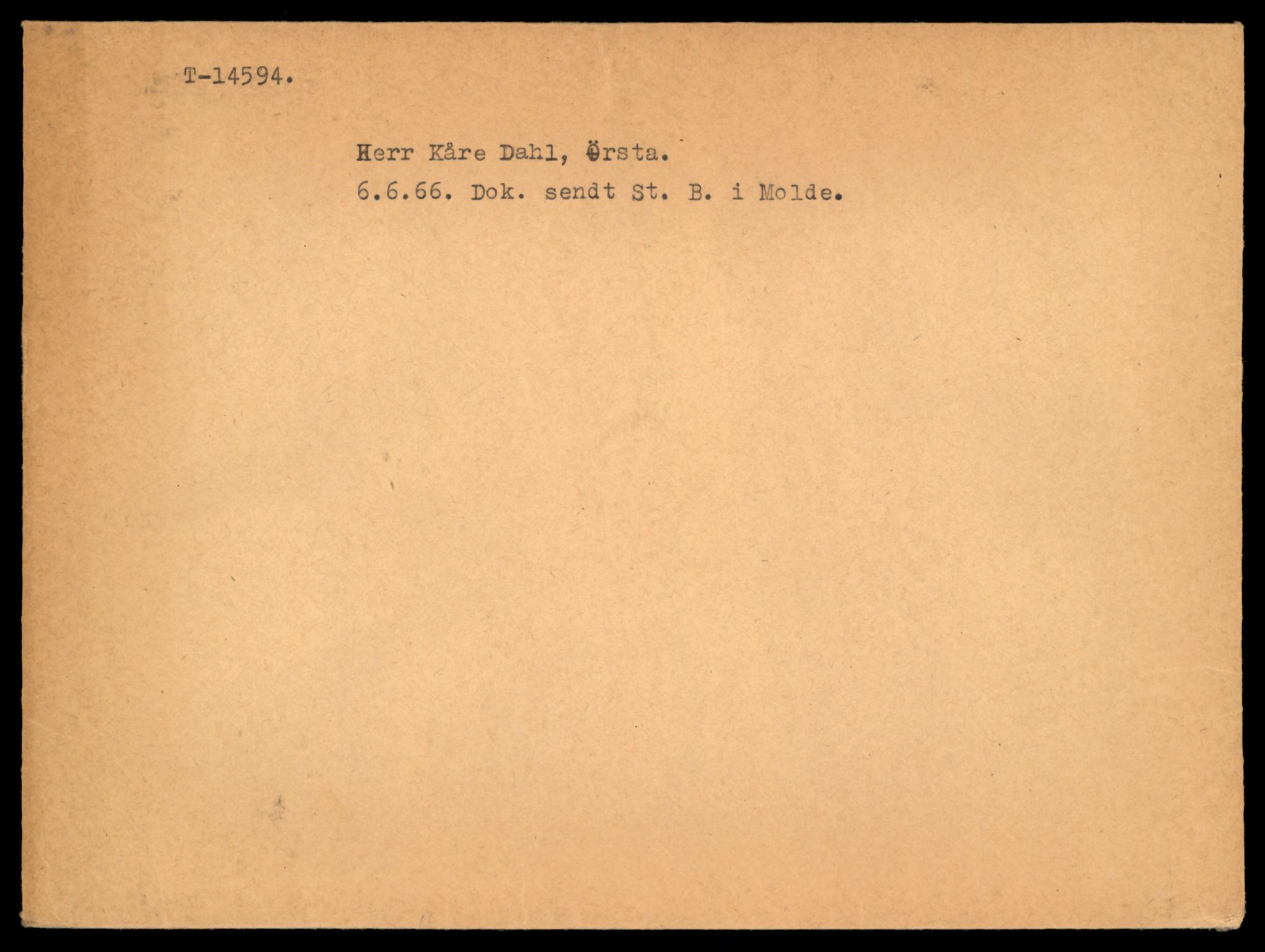 Møre og Romsdal vegkontor - Ålesund trafikkstasjon, AV/SAT-A-4099/F/Fe/L0047: Registreringskort for kjøretøy T 14580 - T 14720, 1927-1998, p. 387
