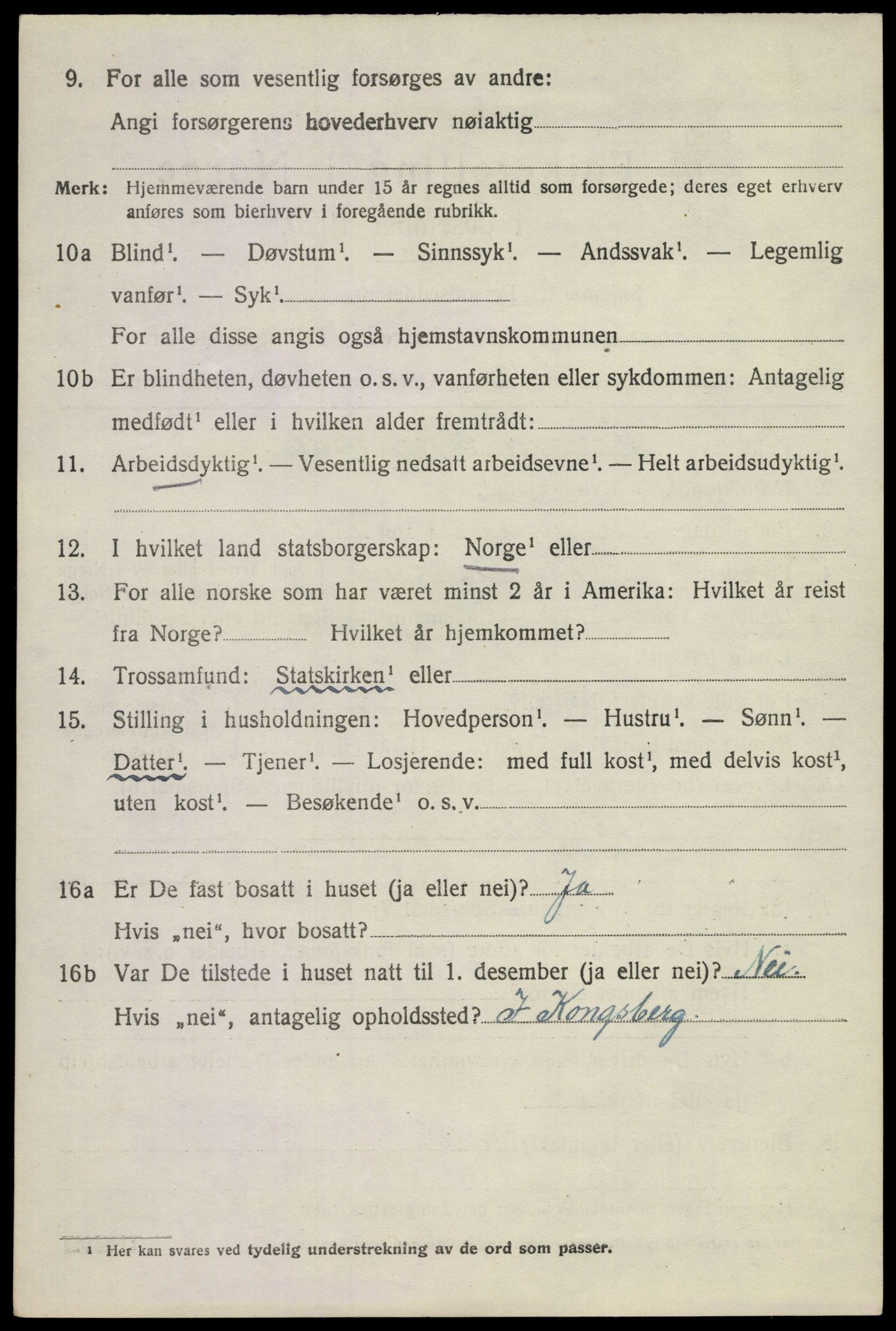 SAKO, 1920 census for Ytre Sandsvær, 1920, p. 4523