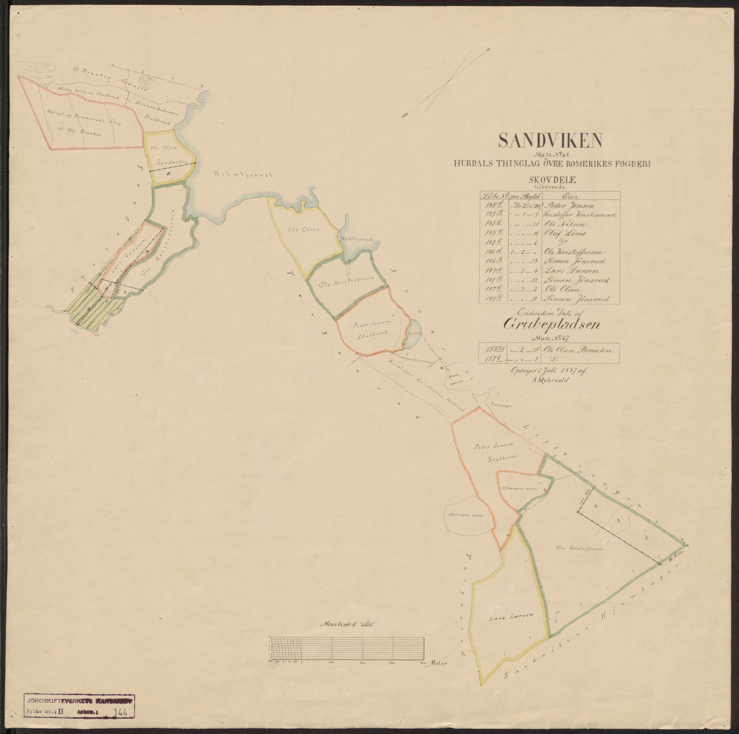 Jordskifteverkets kartarkiv, RA/S-3929/T, 1859-1988, p. 198