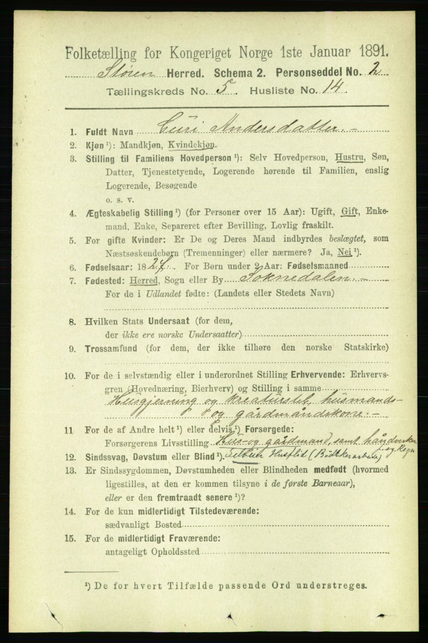 RA, 1891 census for 1648 Støren, 1891, p. 2016