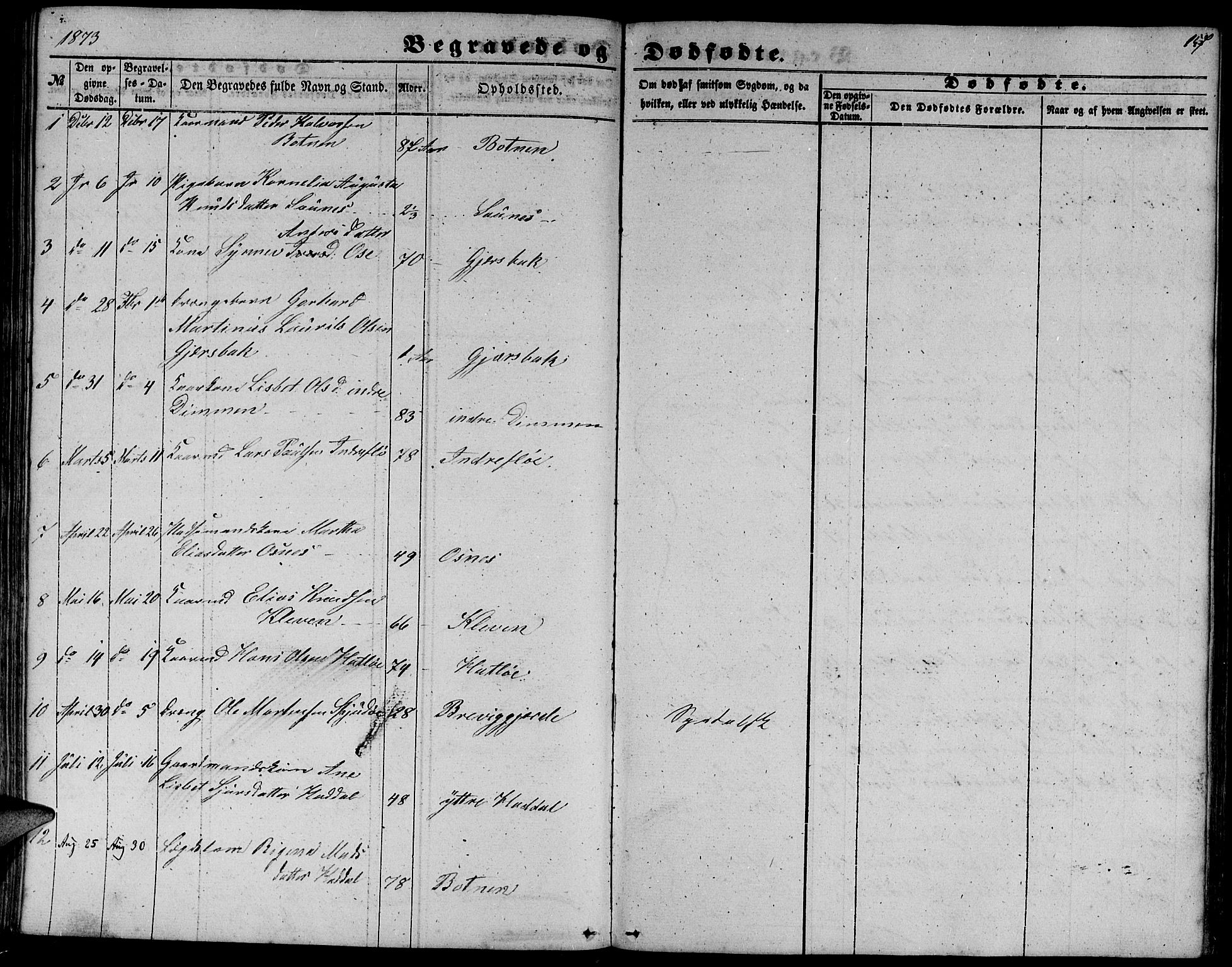 Ministerialprotokoller, klokkerbøker og fødselsregistre - Møre og Romsdal, AV/SAT-A-1454/509/L0111: Parish register (copy) no. 509C01, 1854-1882, p. 157