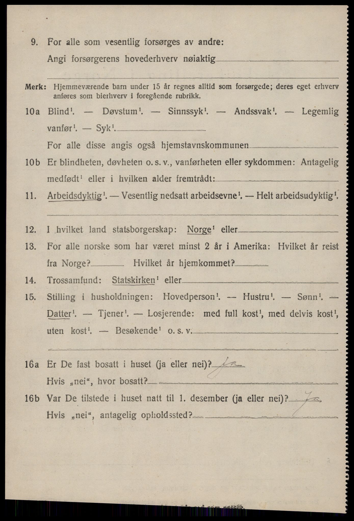 SAT, 1920 census for Bolsøy, 1920, p. 11276