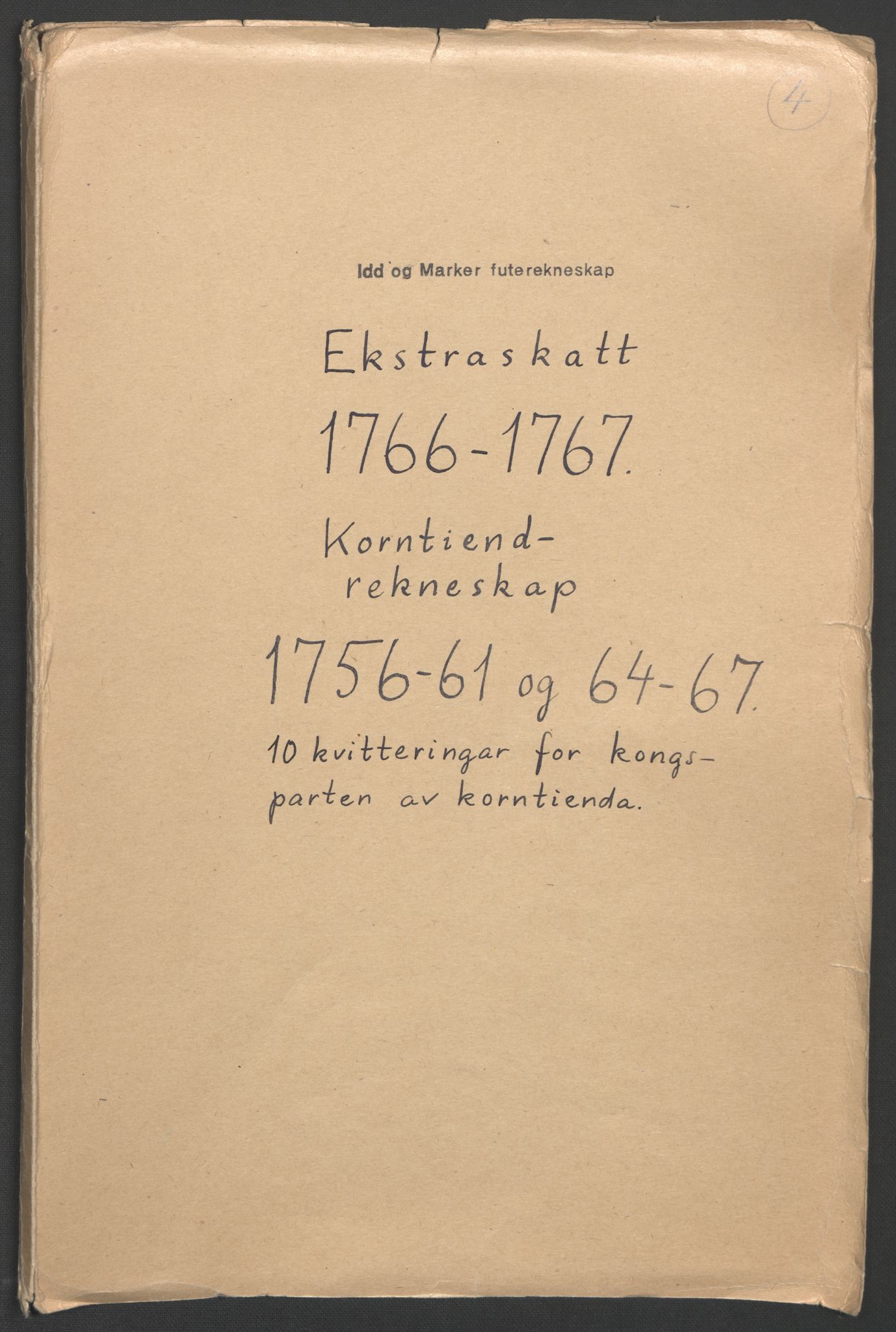 Rentekammeret inntil 1814, Reviderte regnskaper, Fogderegnskap, RA/EA-4092/R01/L0097: Ekstraskatten Idd og Marker, 1756-1767, p. 275