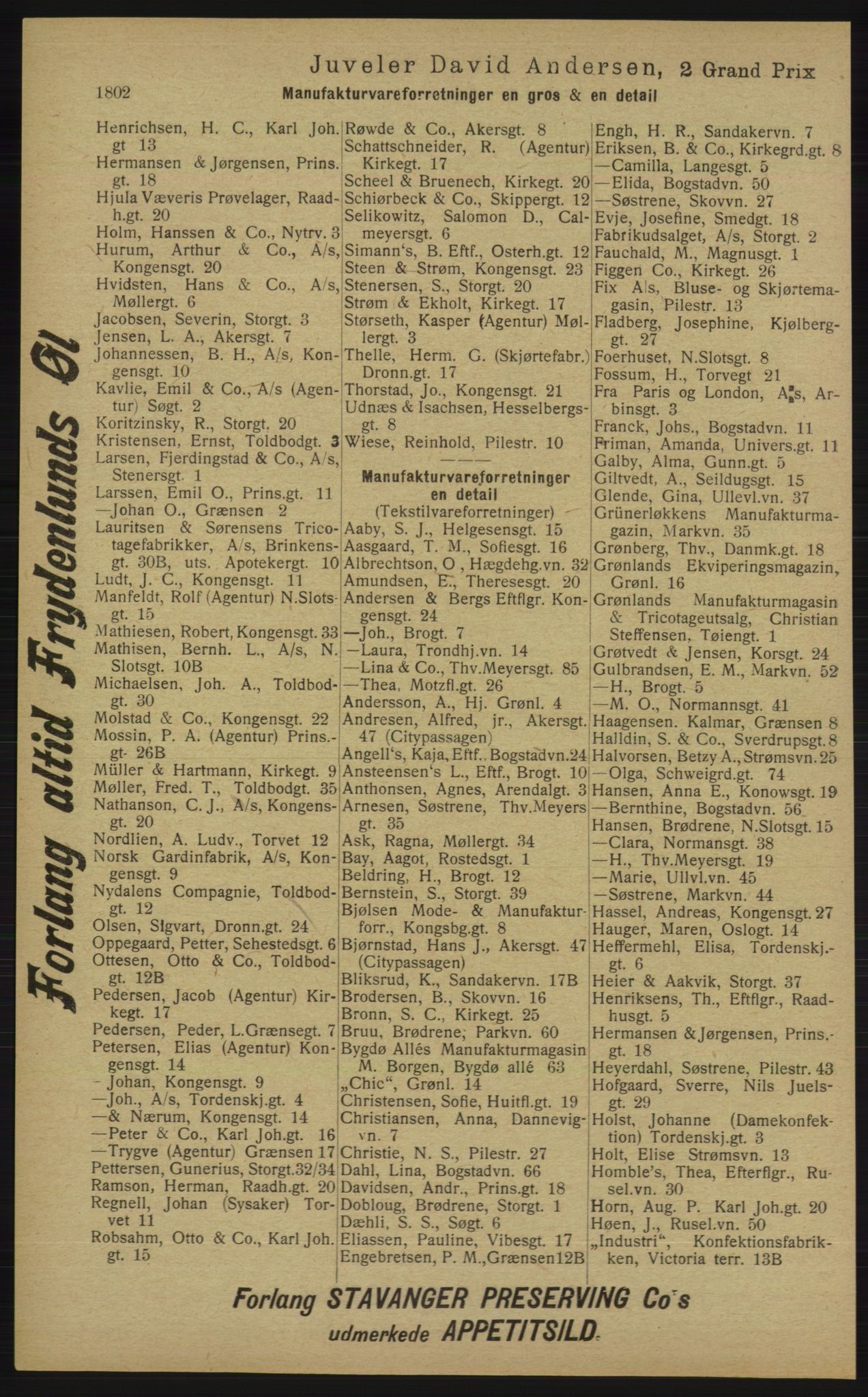 Kristiania/Oslo adressebok, PUBL/-, 1913, p. 1758