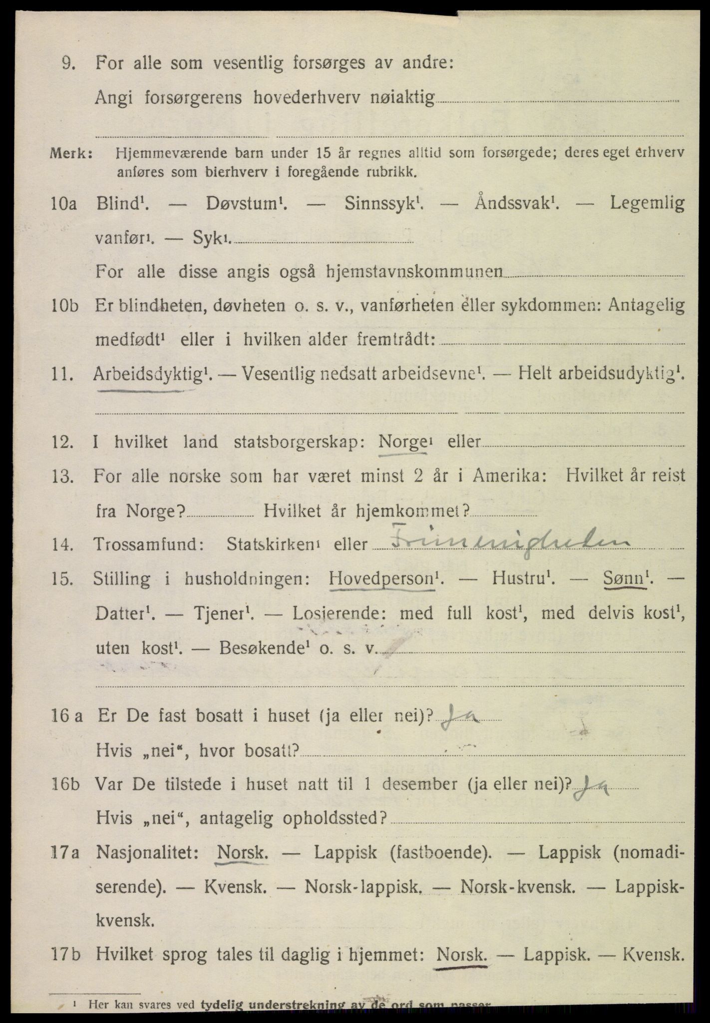 SAT, 1920 census for Rødøy, 1920, p. 4211