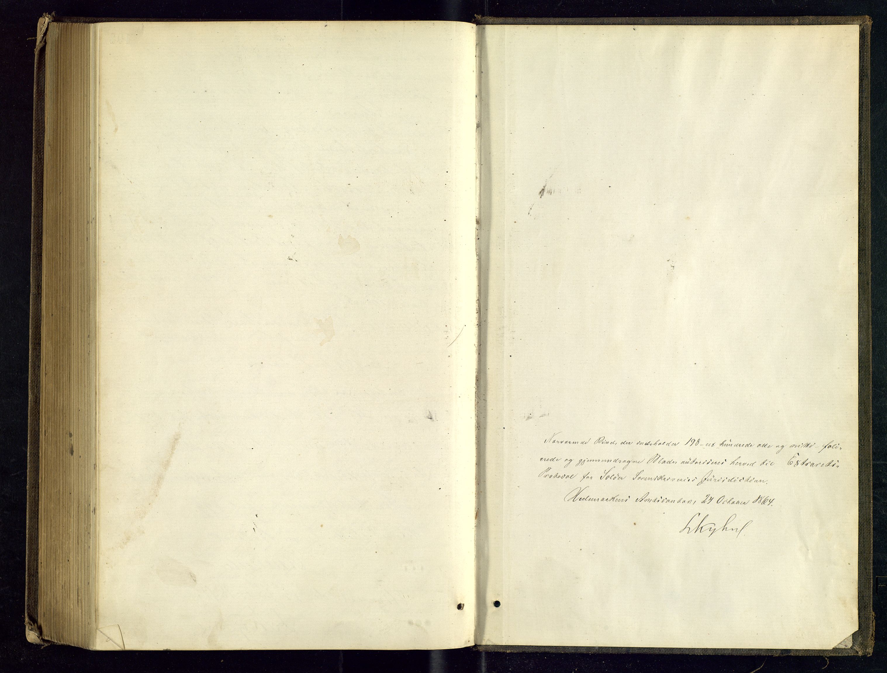 Solør tingrett, AV/SAH-TING-008/G/Gc/Gca/L0012: Ekstrarettsprotokoll, 1864-1869