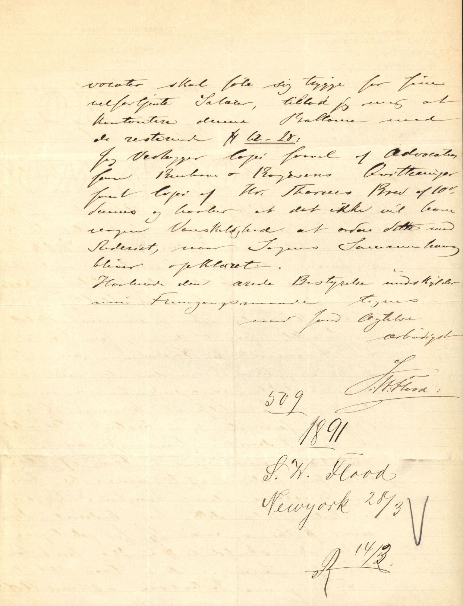 Pa 63 - Østlandske skibsassuranceforening, VEMU/A-1079/G/Ga/L0023/0012: Havaridokumenter / Columbus, Christiane Sophie, Marie, Jarlen, Kong Carl XV, 1889, p. 97