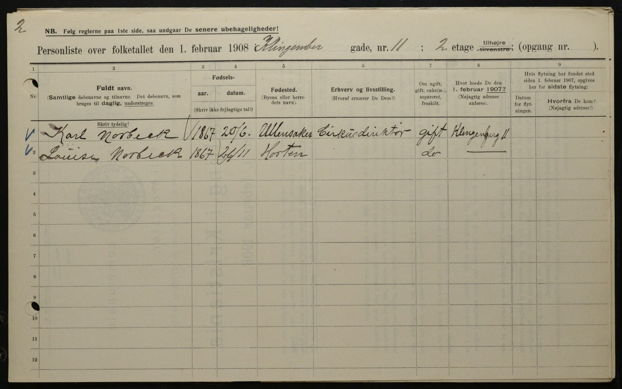 OBA, Municipal Census 1908 for Kristiania, 1908, p. 46370