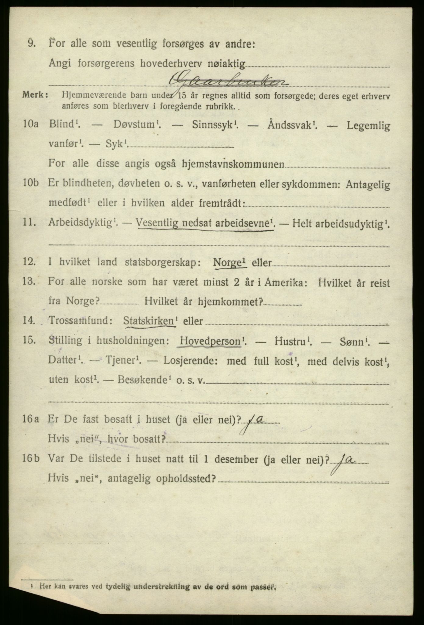 SAB, 1920 census for Stryn, 1920, p. 4175