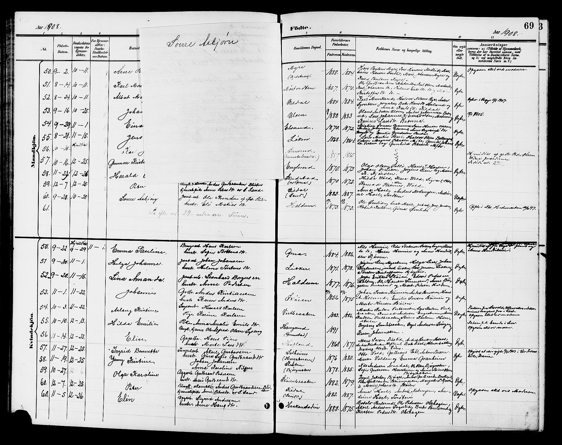 Jevnaker prestekontor, SAH/PREST-116/H/Ha/Hab/L0003: Parish register (copy) no. 3, 1896-1909, p. 69