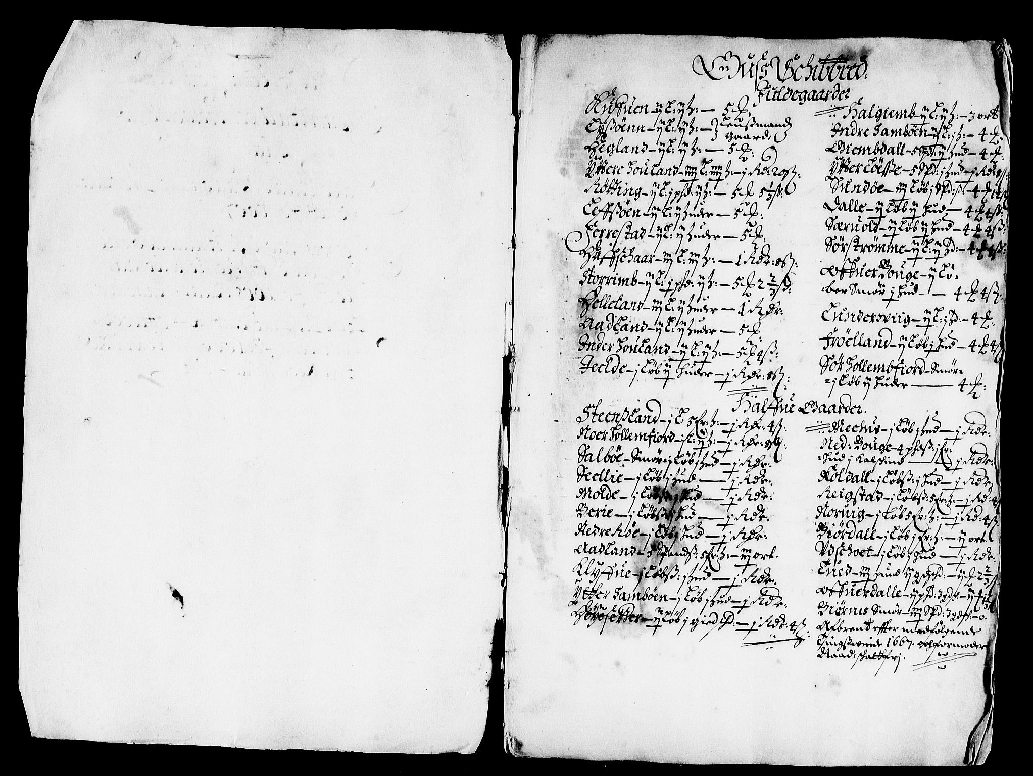 Rentekammeret inntil 1814, Reviderte regnskaper, Stiftamtstueregnskaper, Bergen stiftamt, AV/RA-EA-6043/R/Rc/L0026: Bergen stiftamt, 1667