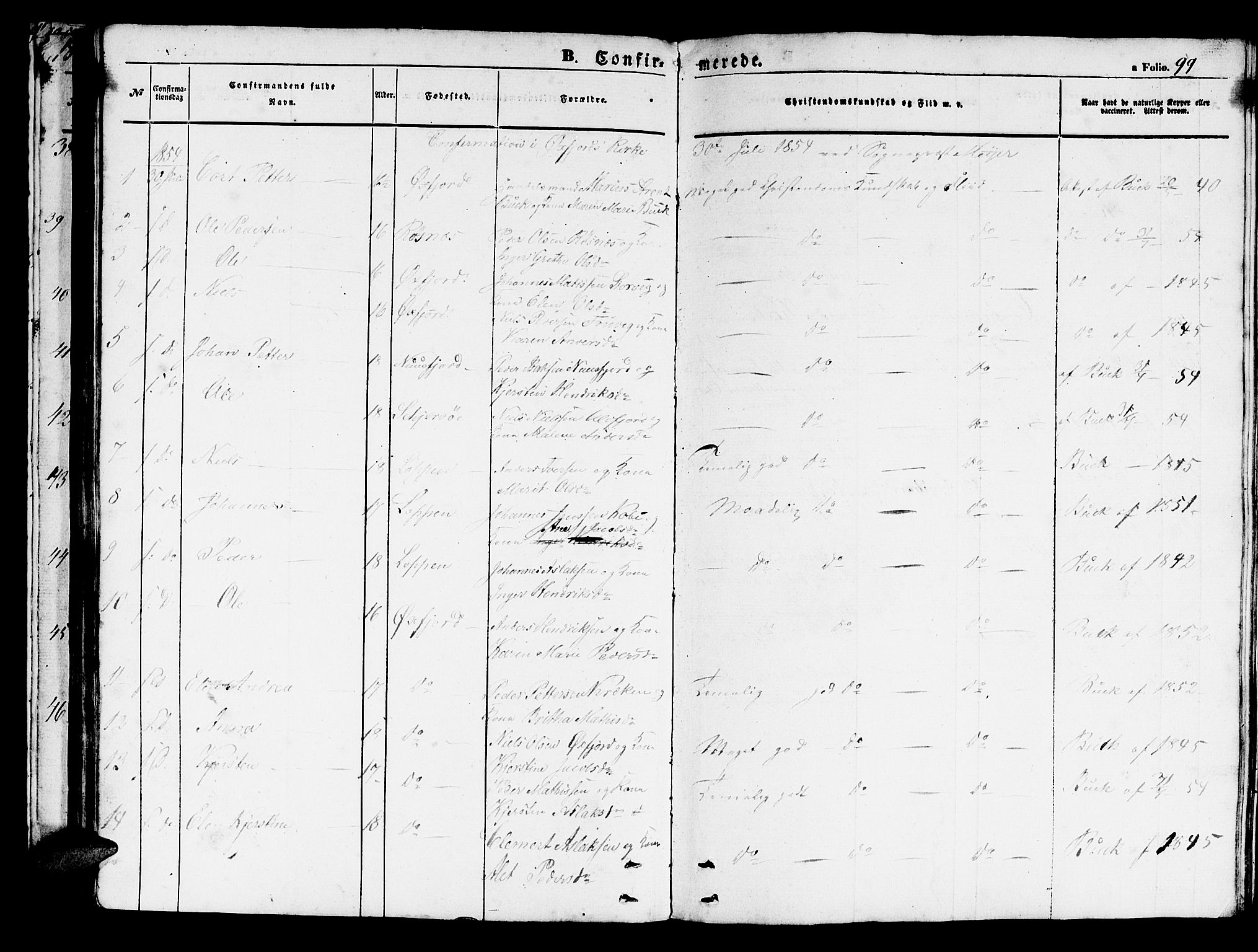 Loppa sokneprestkontor, AV/SATØ-S-1339/H/Hb/L0002klokker: Parish register (copy) no. 2, 1850-1880, p. 99