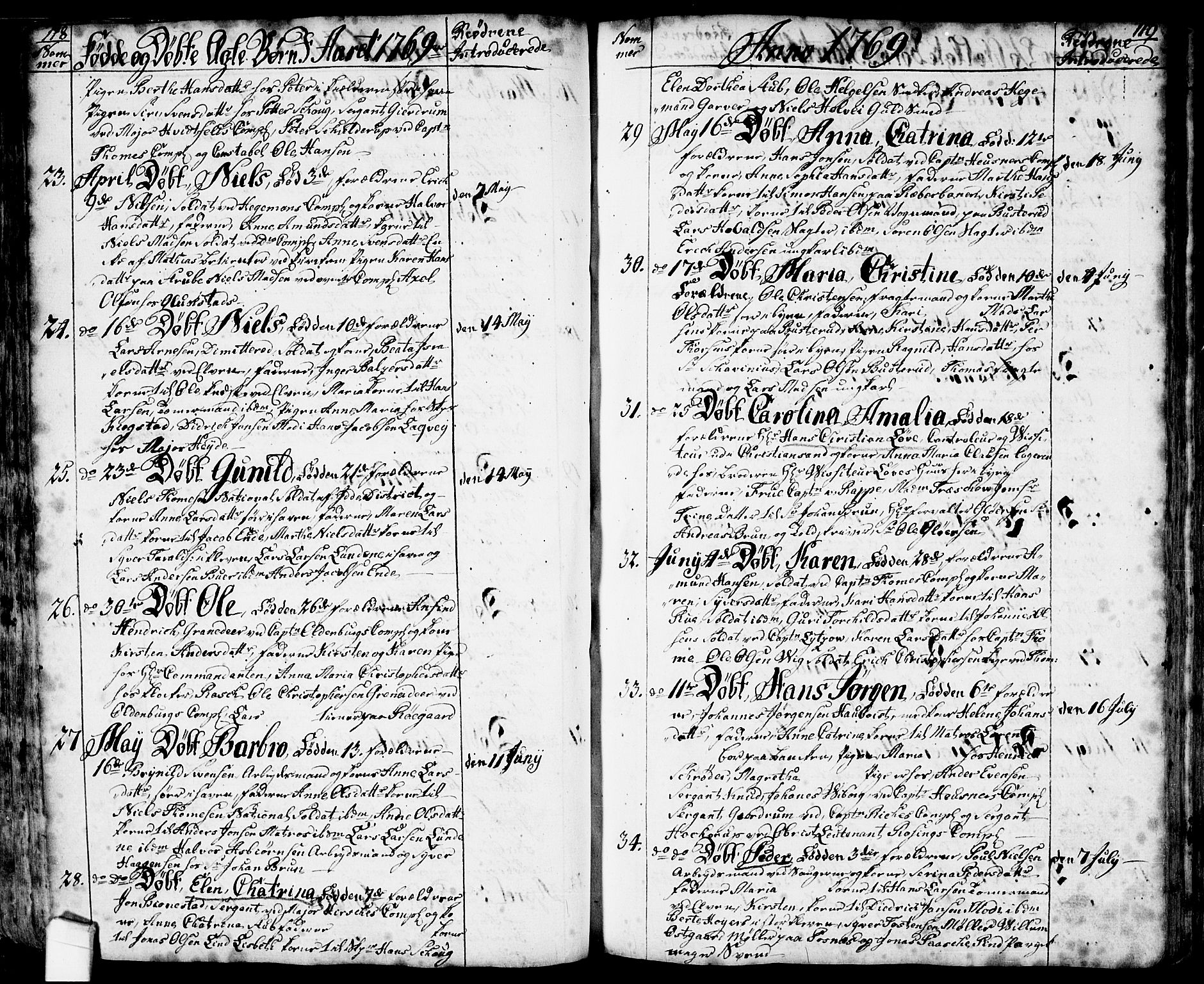 Halden prestekontor Kirkebøker, SAO/A-10909/F/Fa/L0001: Parish register (official) no. I 1, 1758-1791, p. 118-119