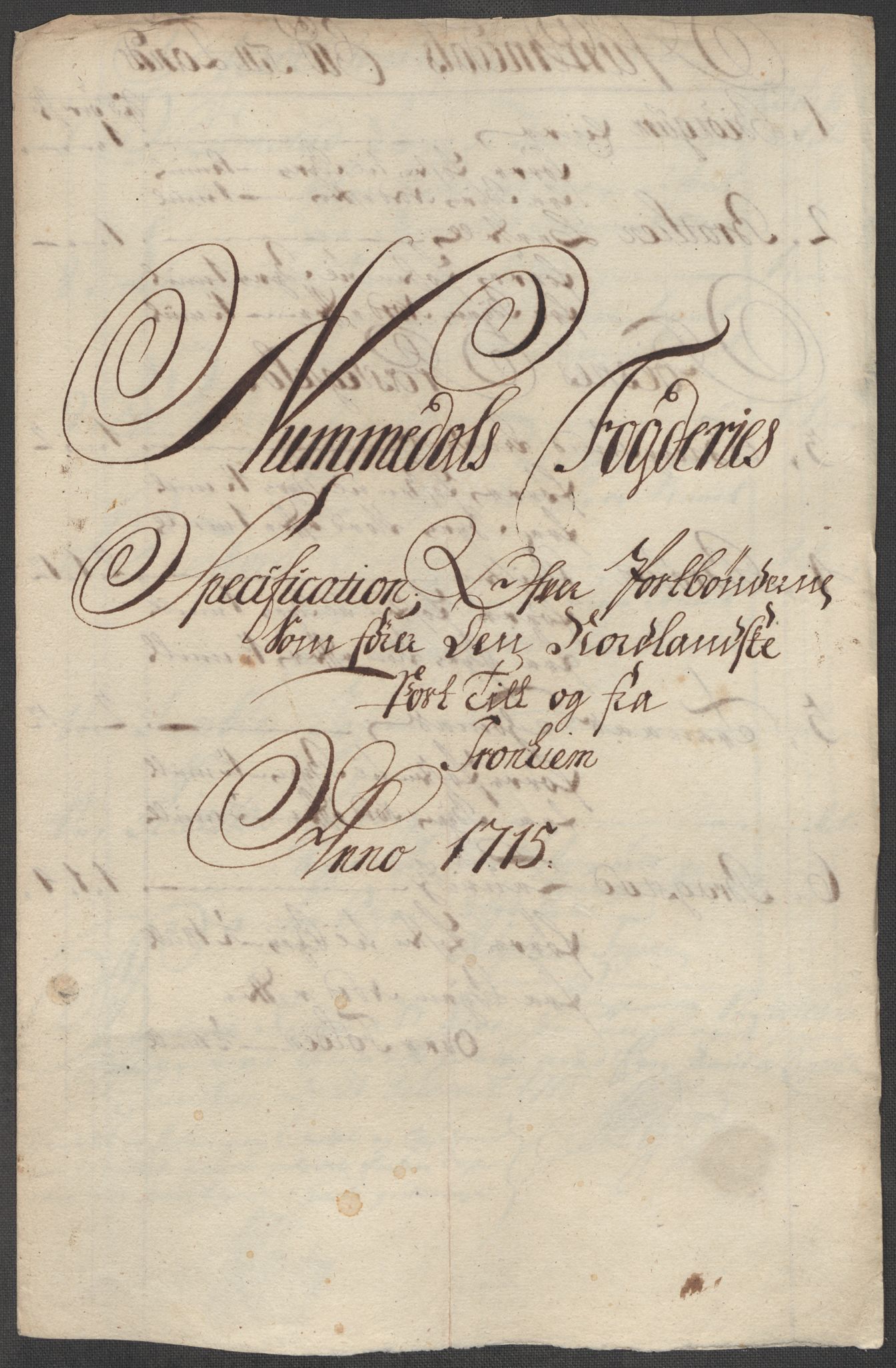 Rentekammeret inntil 1814, Reviderte regnskaper, Fogderegnskap, RA/EA-4092/R64/L4436: Fogderegnskap Namdal, 1715, p. 205