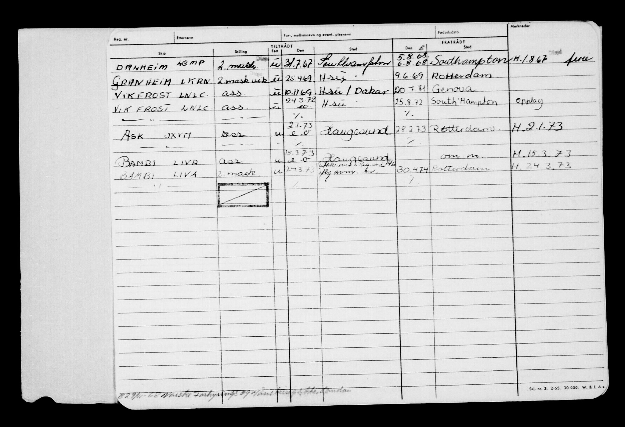 Direktoratet for sjømenn, AV/RA-S-3545/G/Gb/L0136: Hovedkort, 1916, p. 246