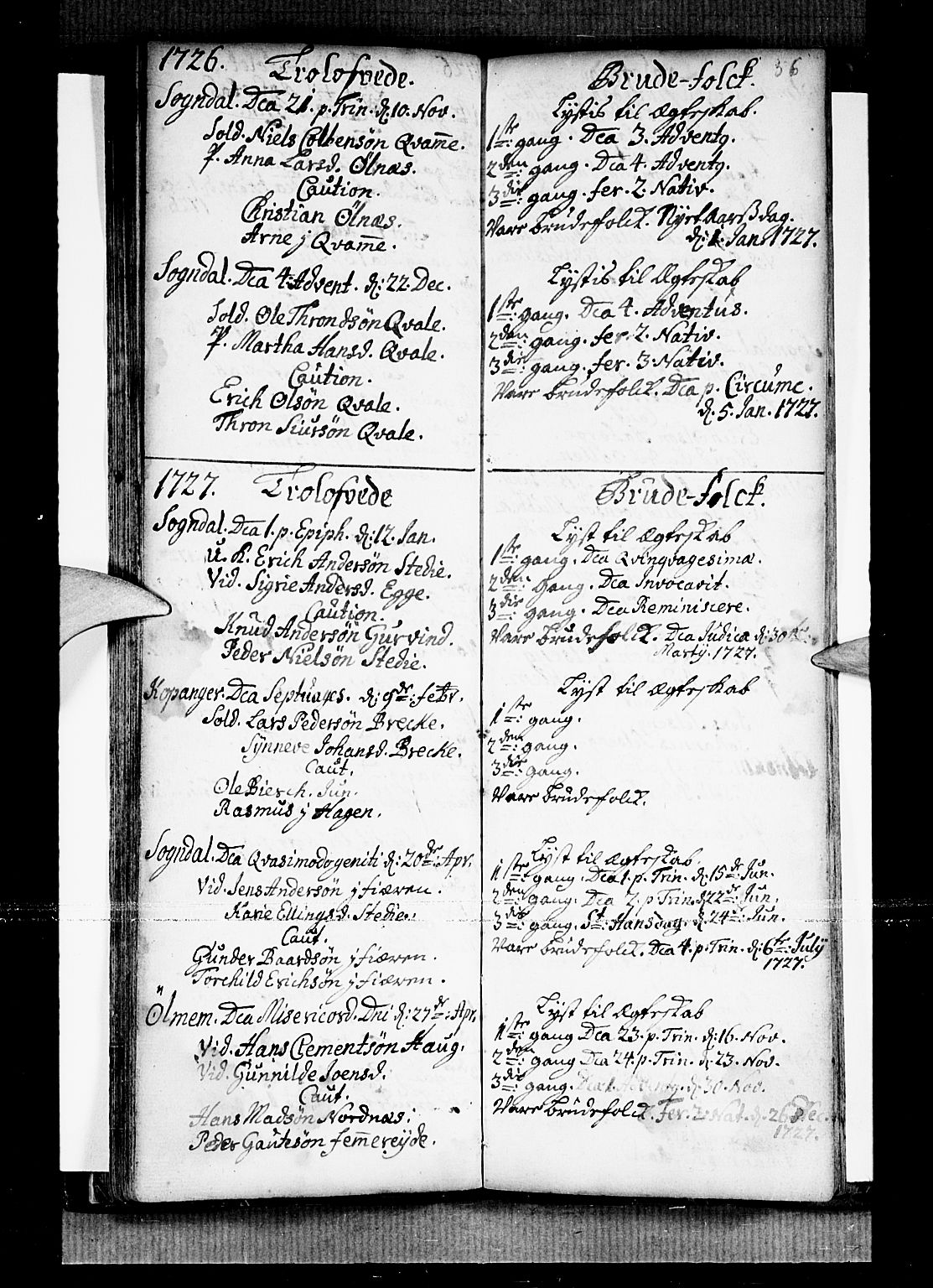 Sogndal sokneprestembete, SAB/A-81301/H/Haa/Haaa/L0002: Parish register (official) no. A 2, 1725-1741, p. 56