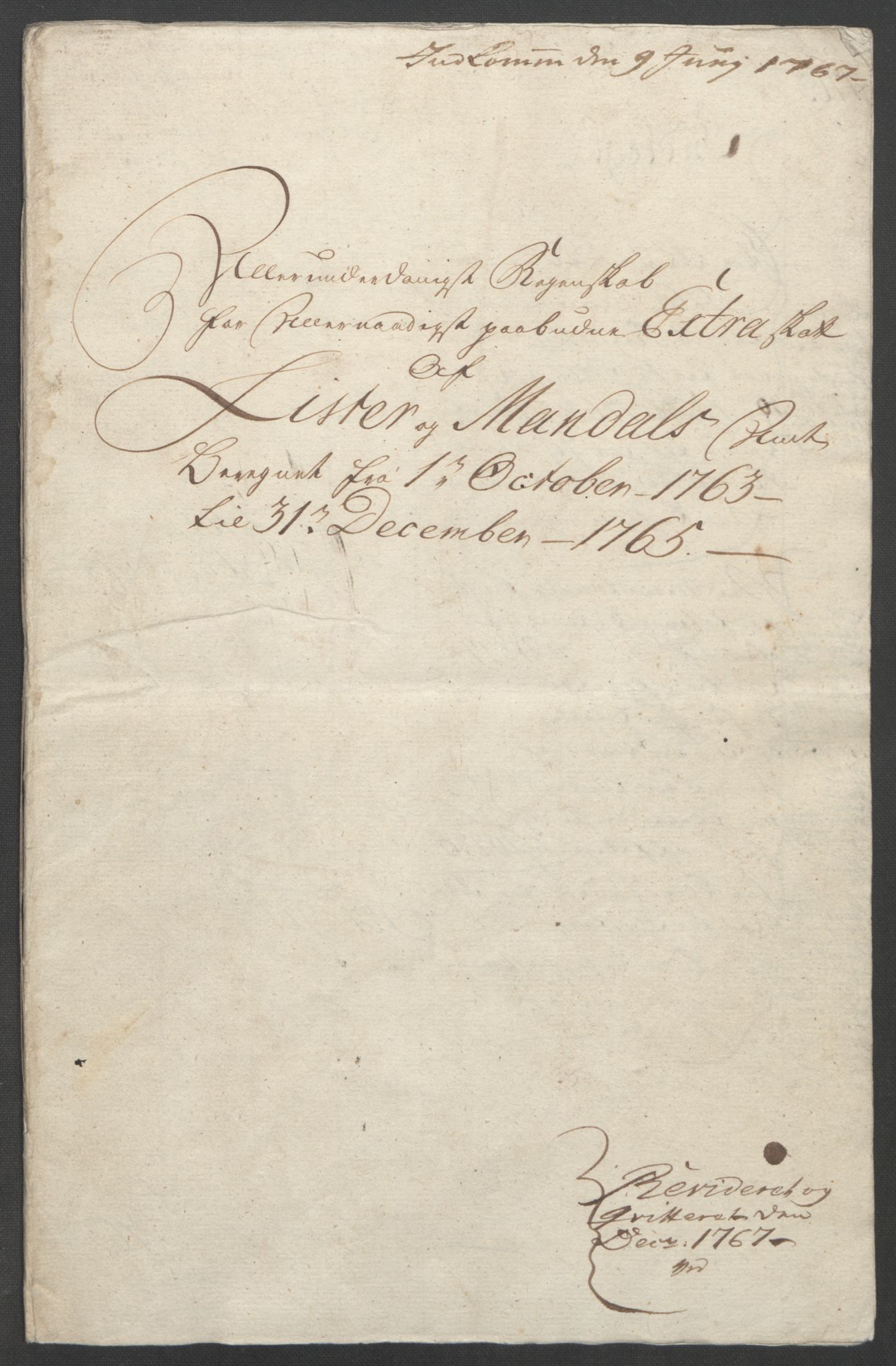 Rentekammeret inntil 1814, Reviderte regnskaper, Fogderegnskap, RA/EA-4092/R45/L2704: Ekstraskatten Lista og Mandal, 1762-1768, p. 126