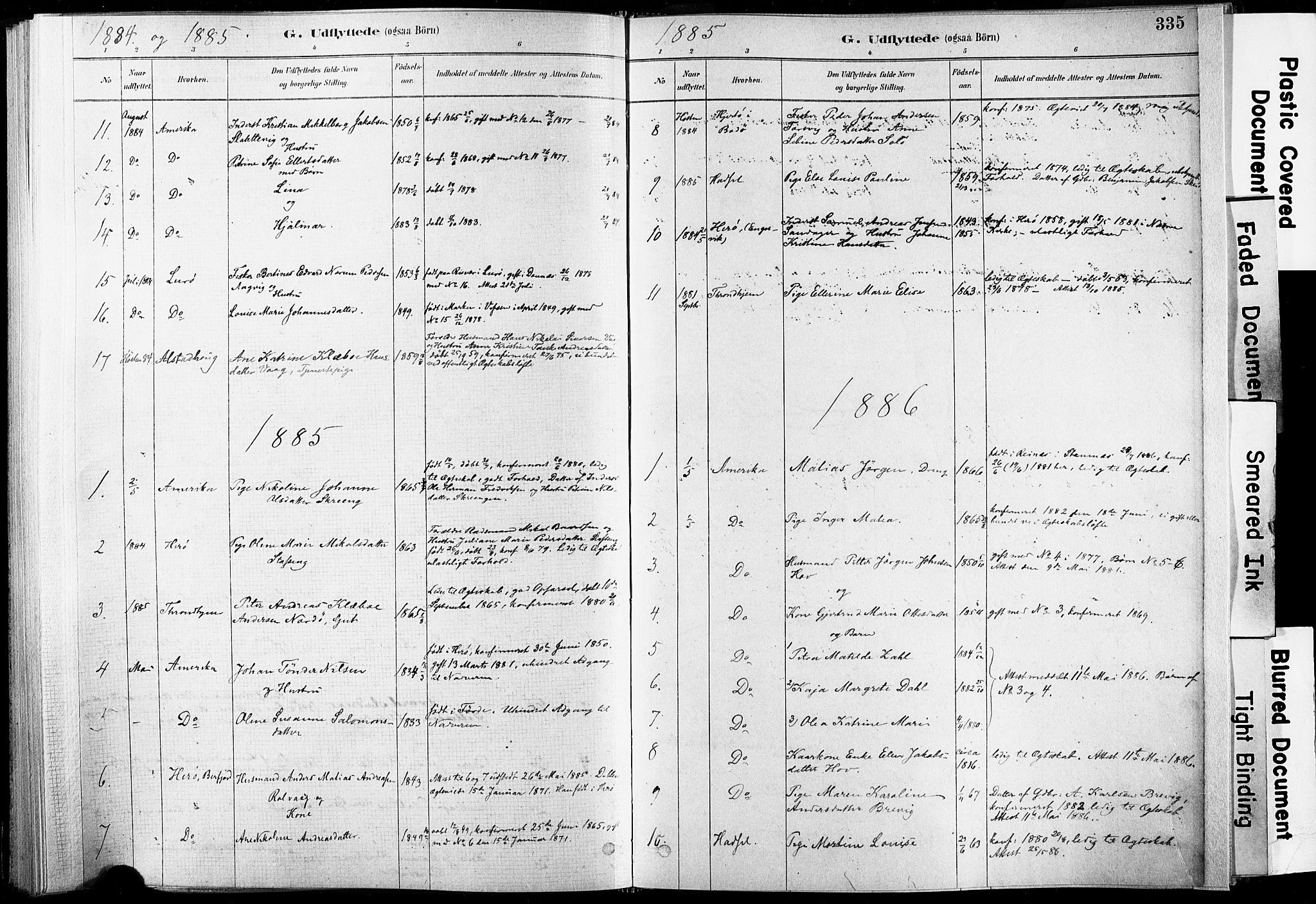 Ministerialprotokoller, klokkerbøker og fødselsregistre - Nordland, SAT/A-1459/835/L0526: Parish register (official) no. 835A03II, 1881-1910, p. 335