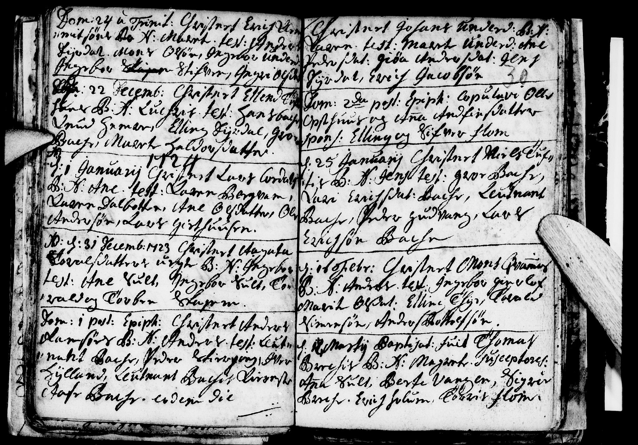 Aurland sokneprestembete, SAB/A-99937/H/Ha/Haa/L0001: Parish register (official) no. A 1, 1716-1734, p. 30