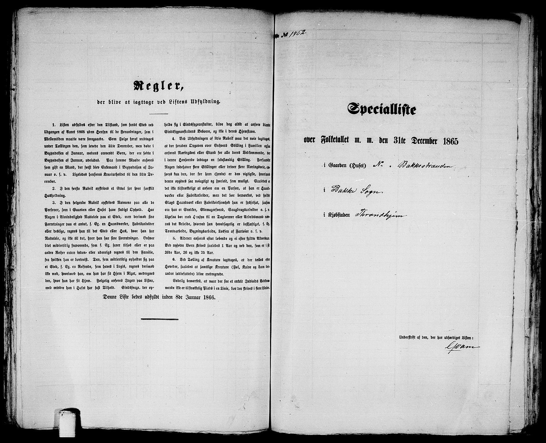 RA, 1865 census for Trondheim, 1865, p. 3004