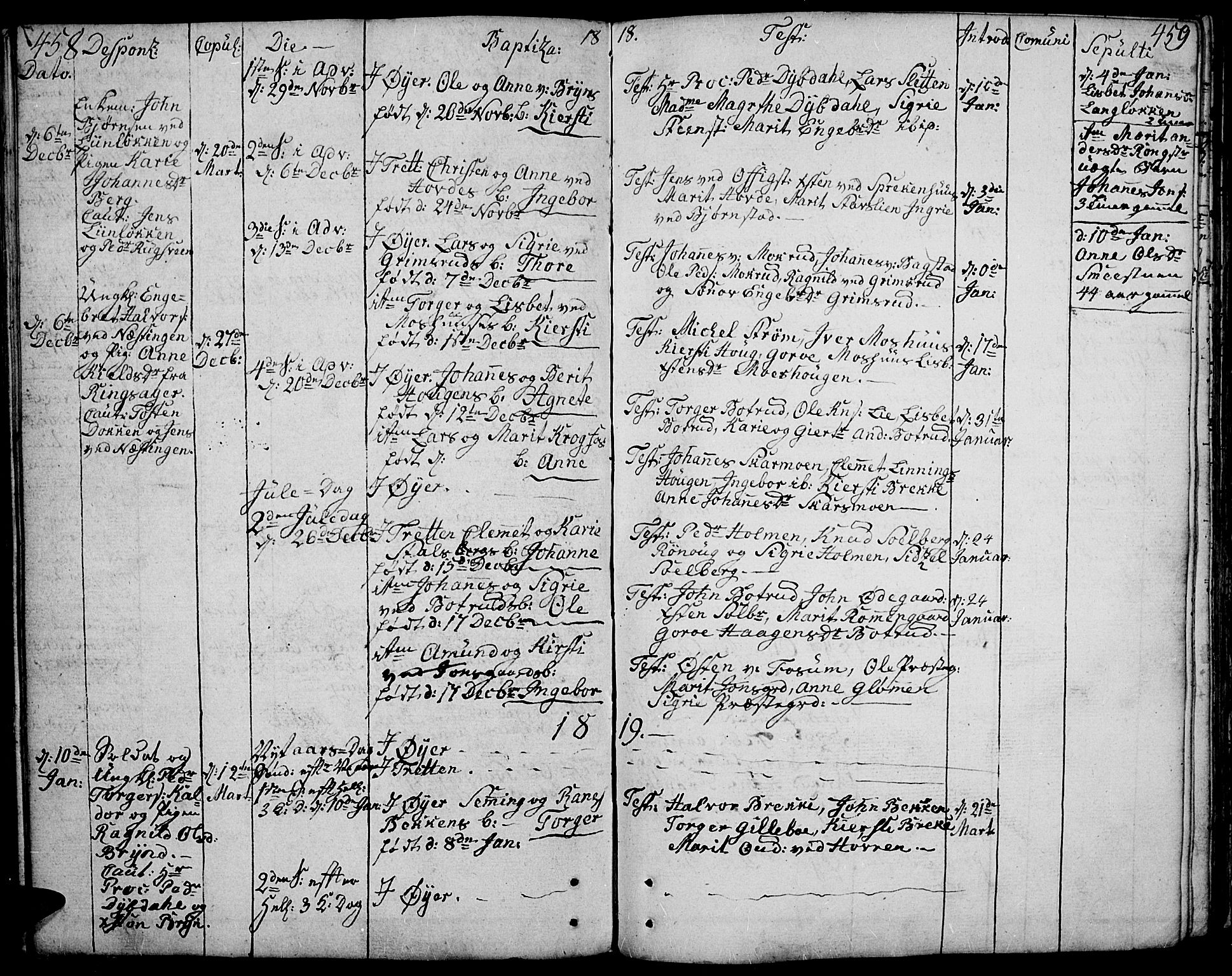 Øyer prestekontor, SAH/PREST-084/H/Ha/Haa/L0003: Parish register (official) no. 3, 1784-1824, p. 458-459