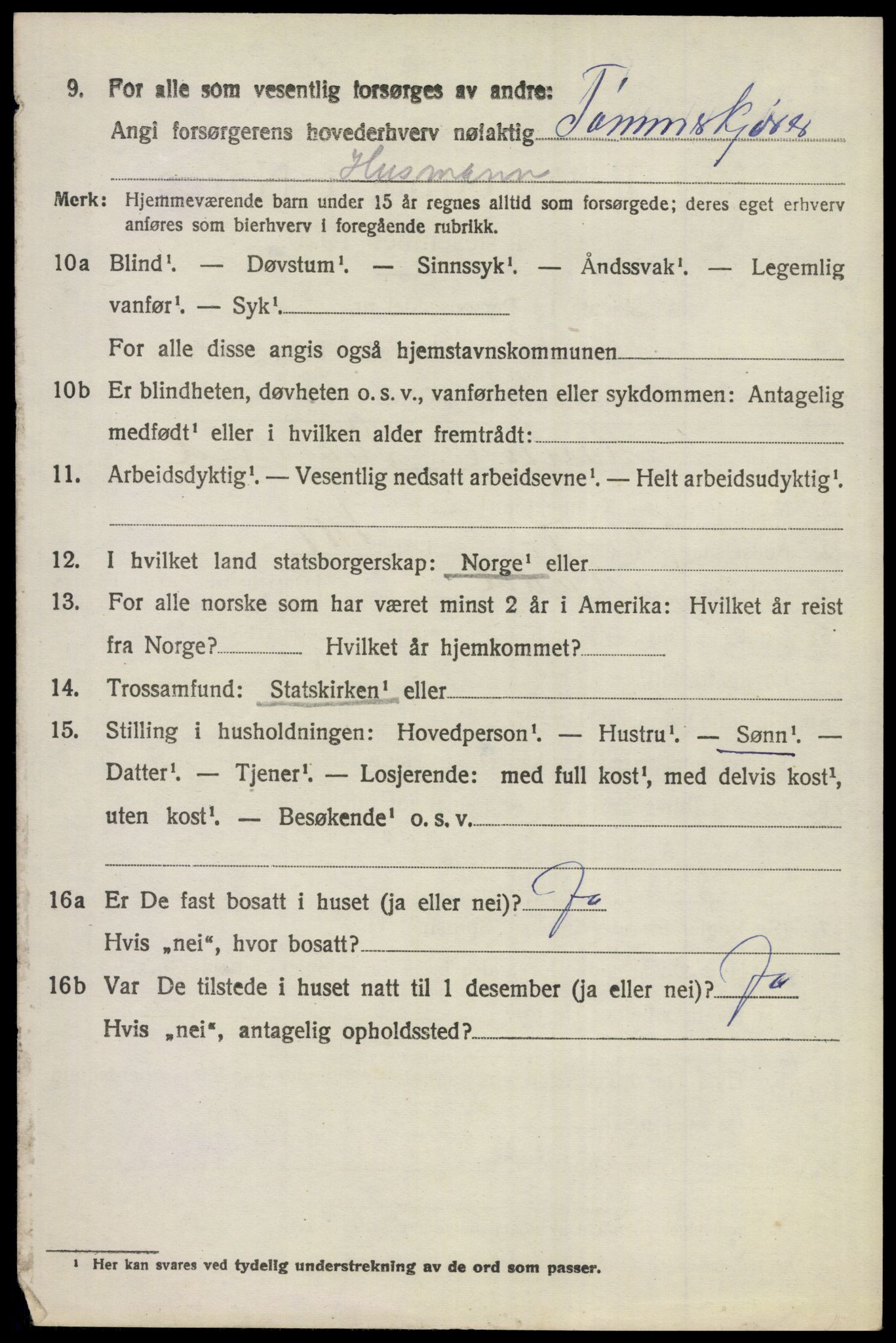 SAKO, 1920 census for Ådal, 1920, p. 4985