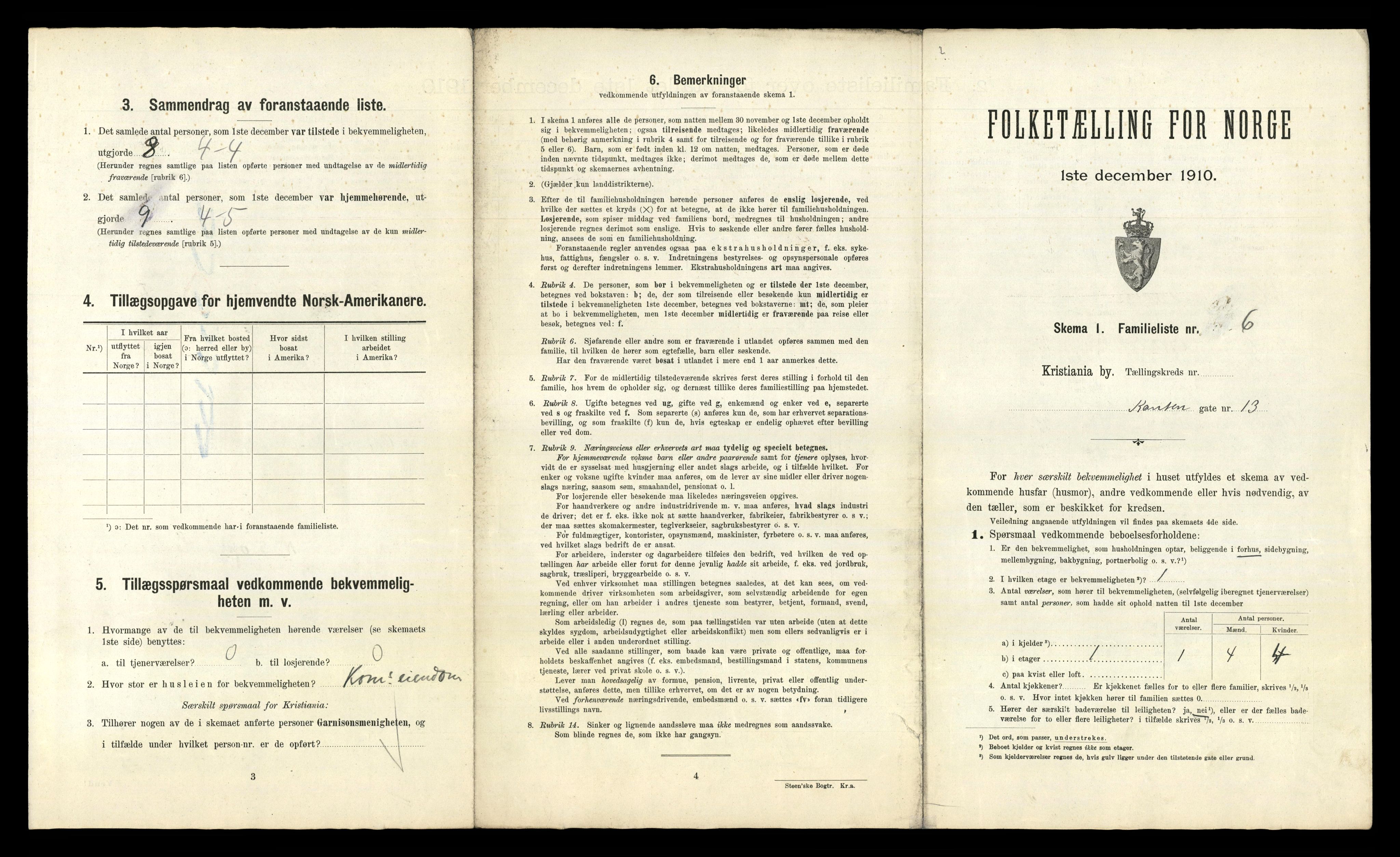 RA, 1910 census for Kristiania, 1910, p. 47095