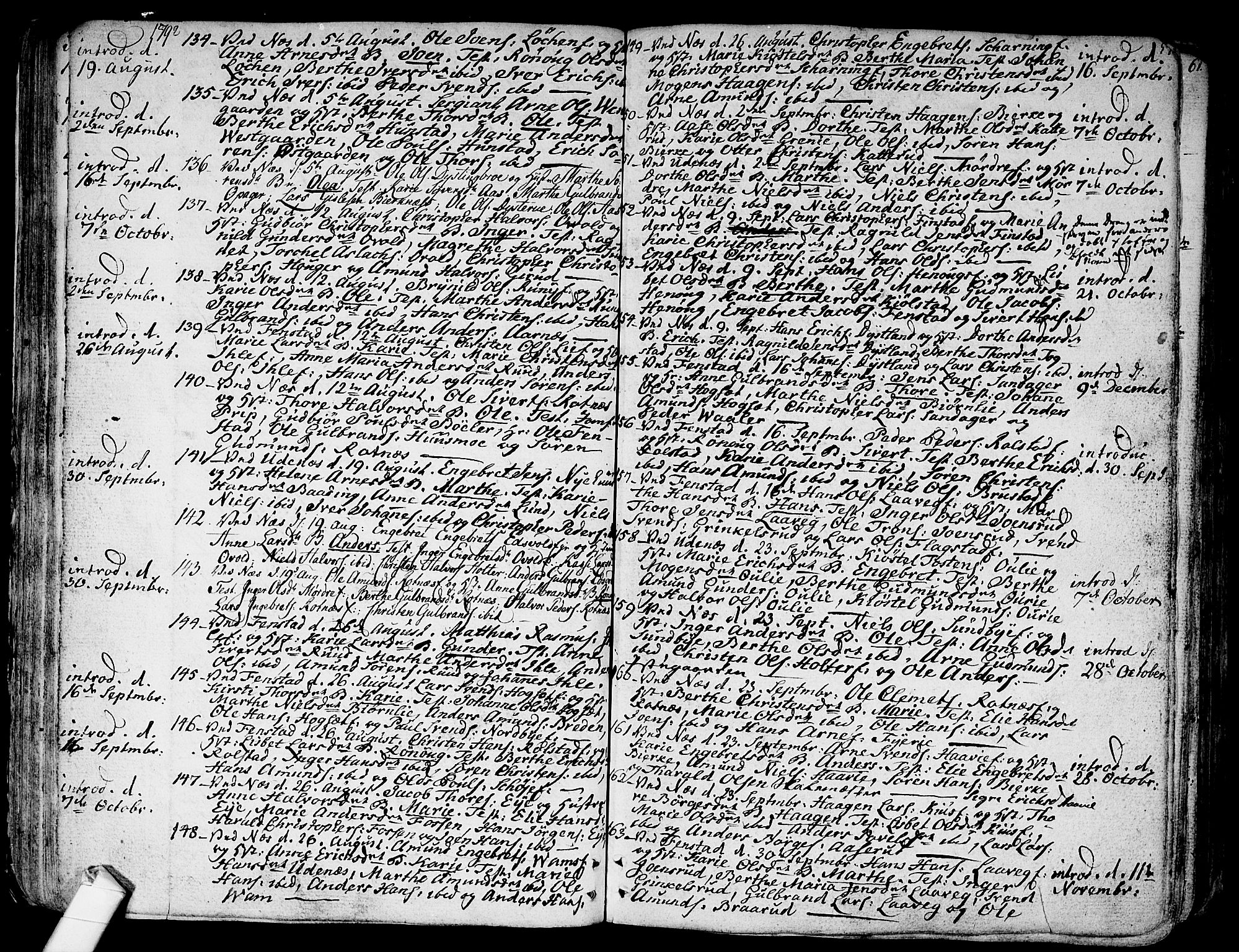 Nes prestekontor Kirkebøker, SAO/A-10410/F/Fa/L0004: Parish register (official) no. I 4, 1781-1816, p. 57