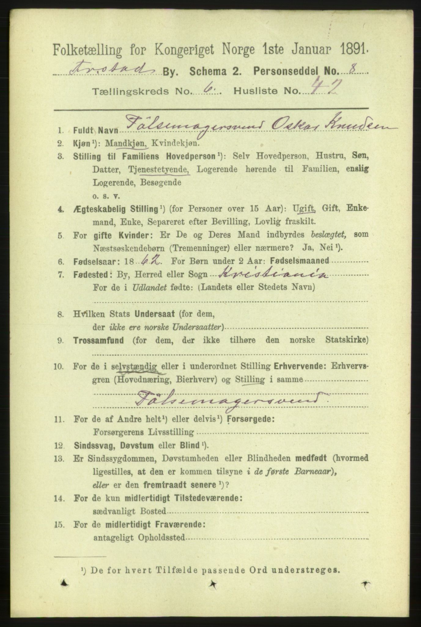 RA, 1891 census for 0103 Fredrikstad, 1891, p. 8024