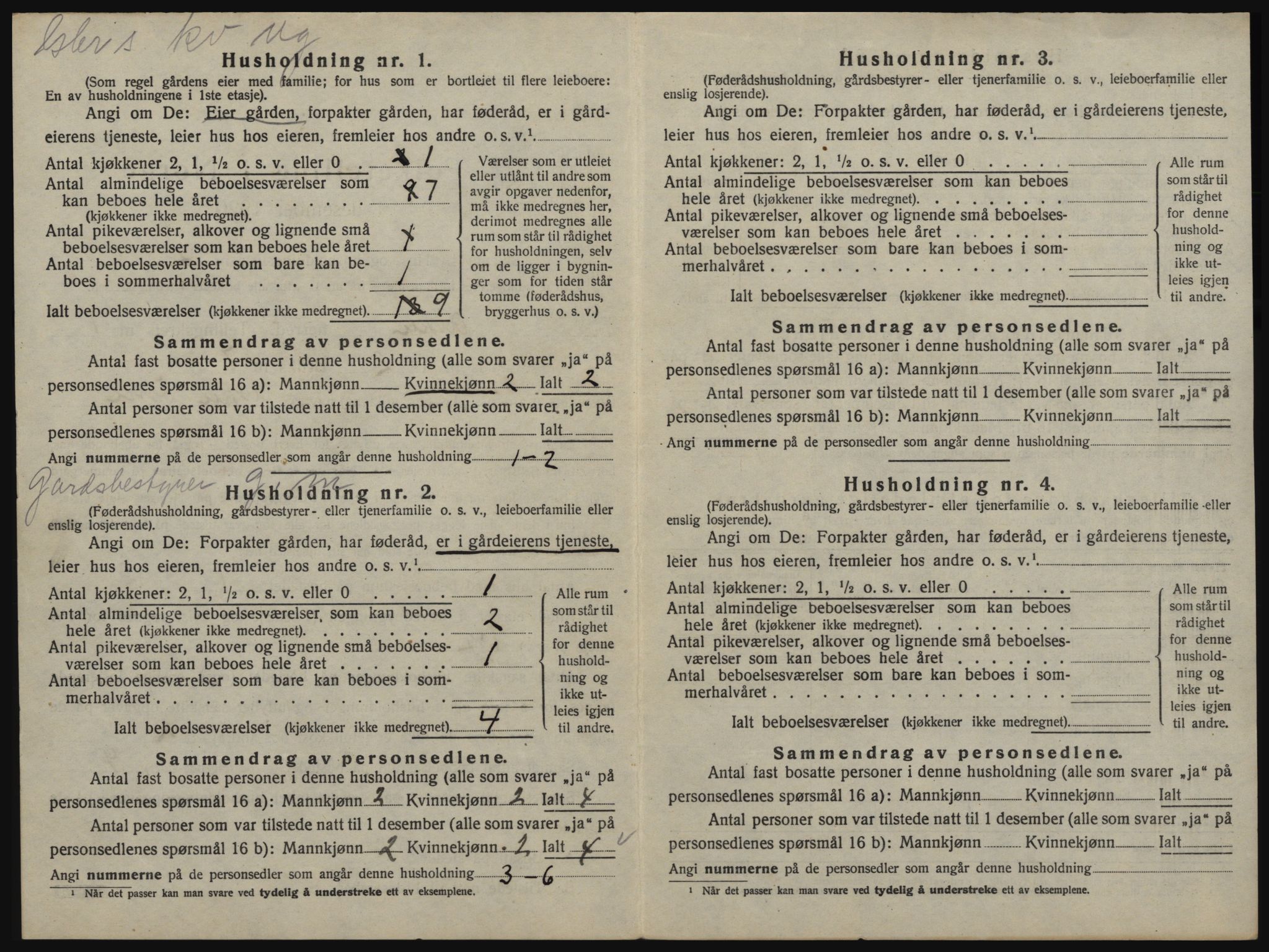 SAO, 1920 census for Asker, 1920, p. 49