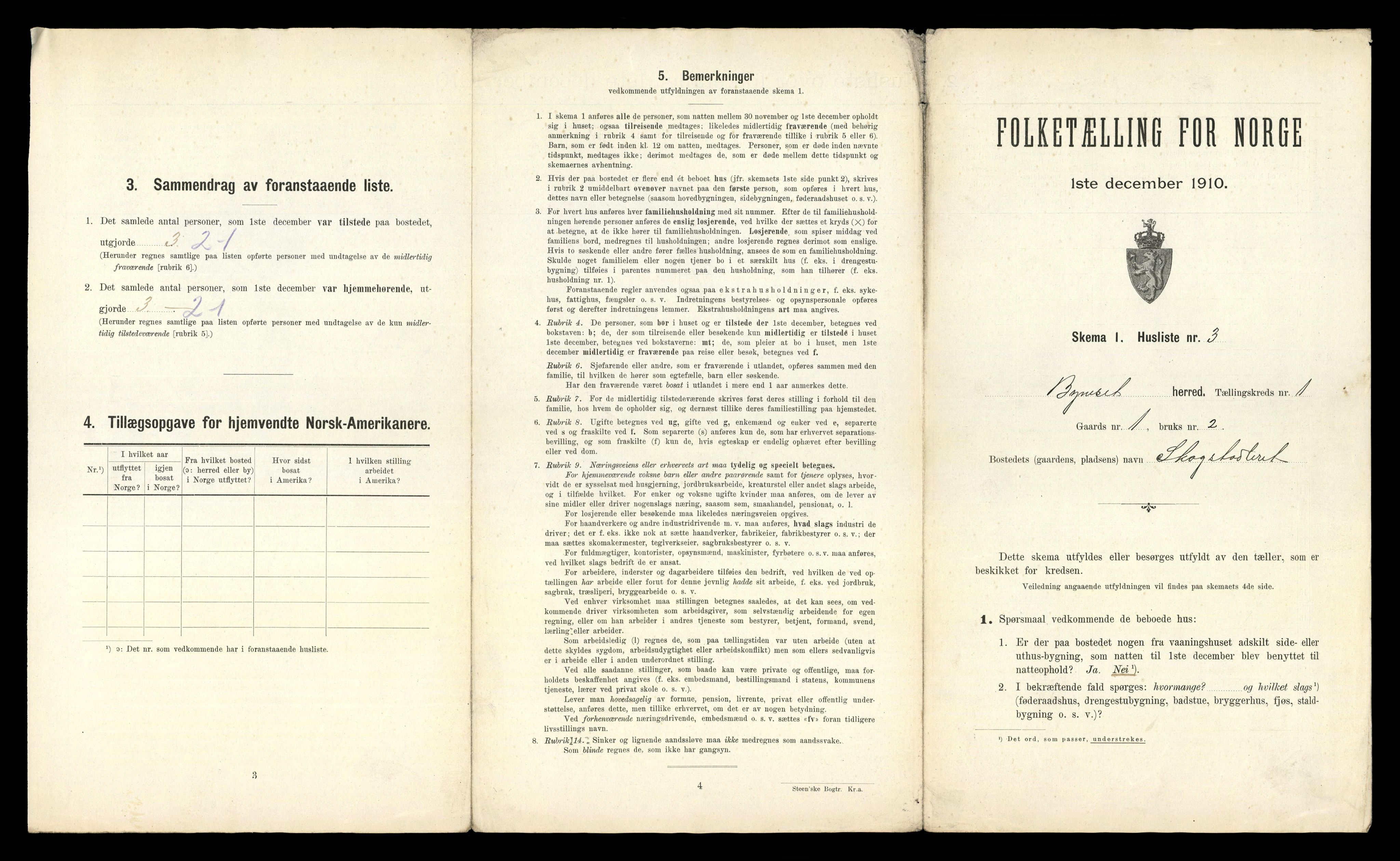 RA, 1910 census for Byneset, 1910, p. 37