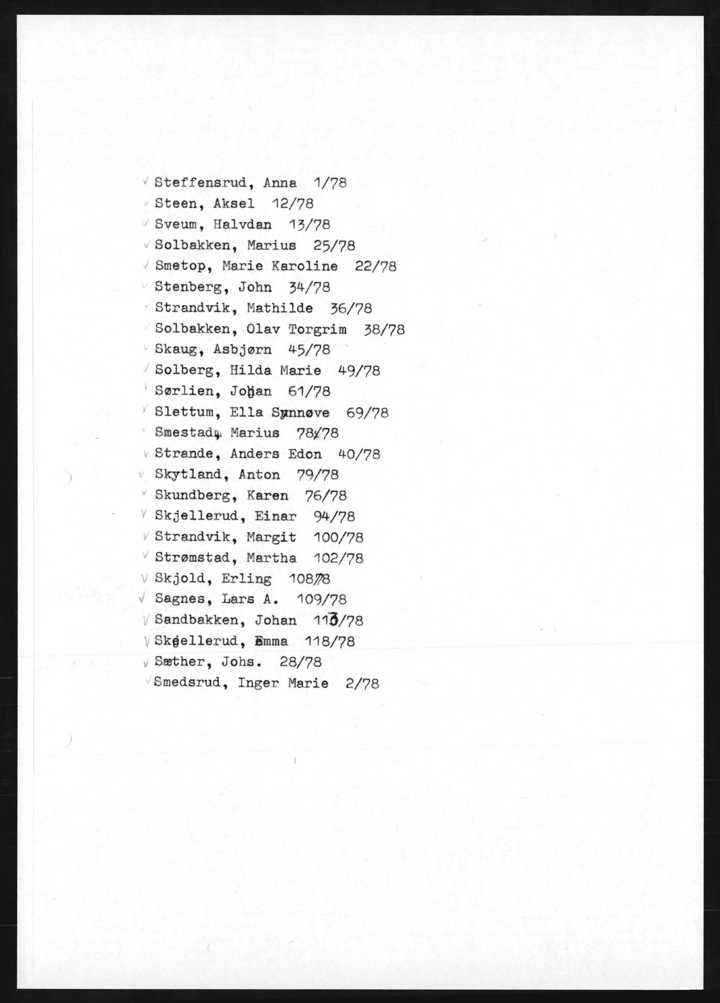 Vestre Toten lensmannskontor, AV/SAH-LOV-007/H/Ha/L0018: Dødsfallsprotokoll, 1973-1978, p. 1431