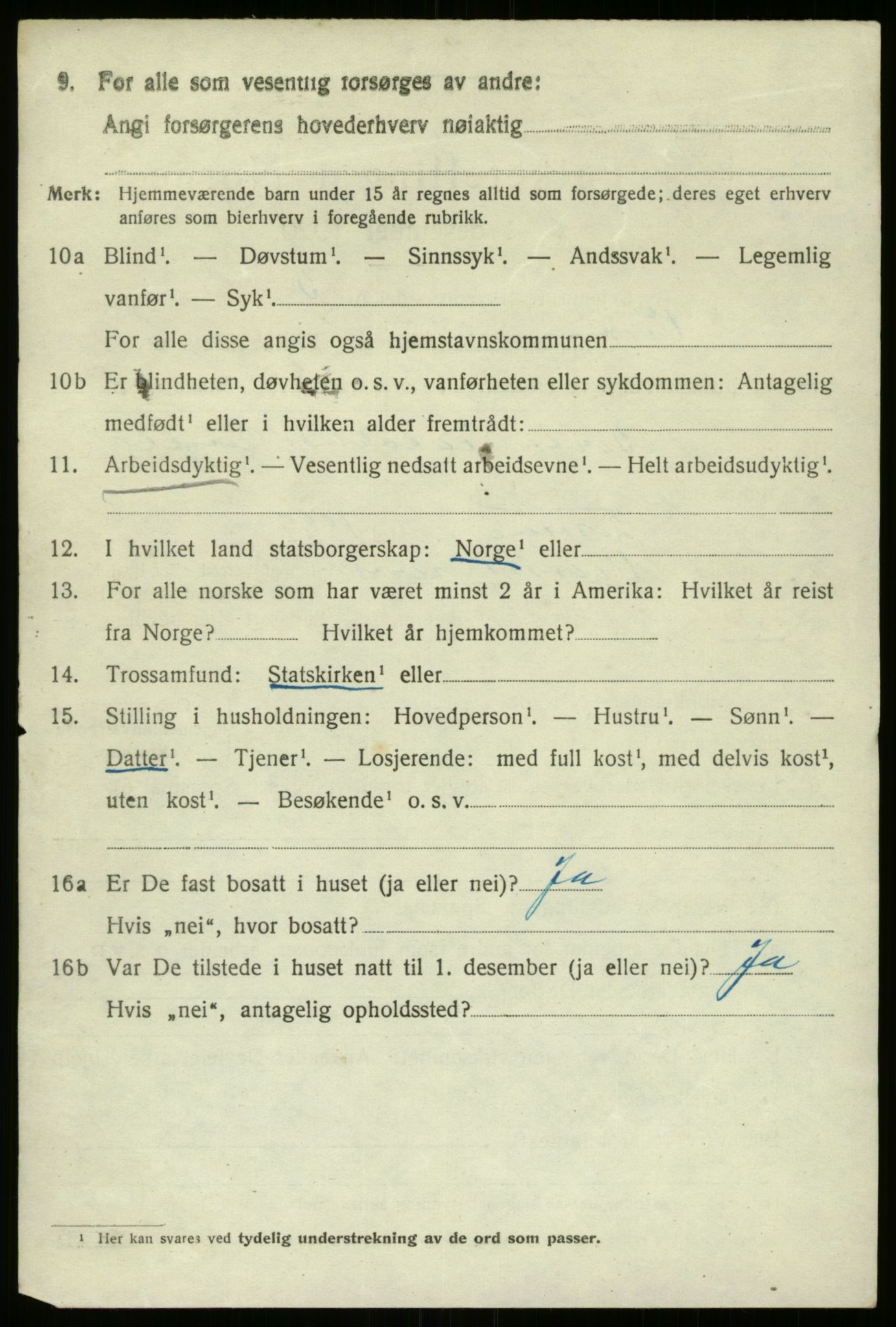 SAB, 1920 census for Vevring, 1920, p. 2371