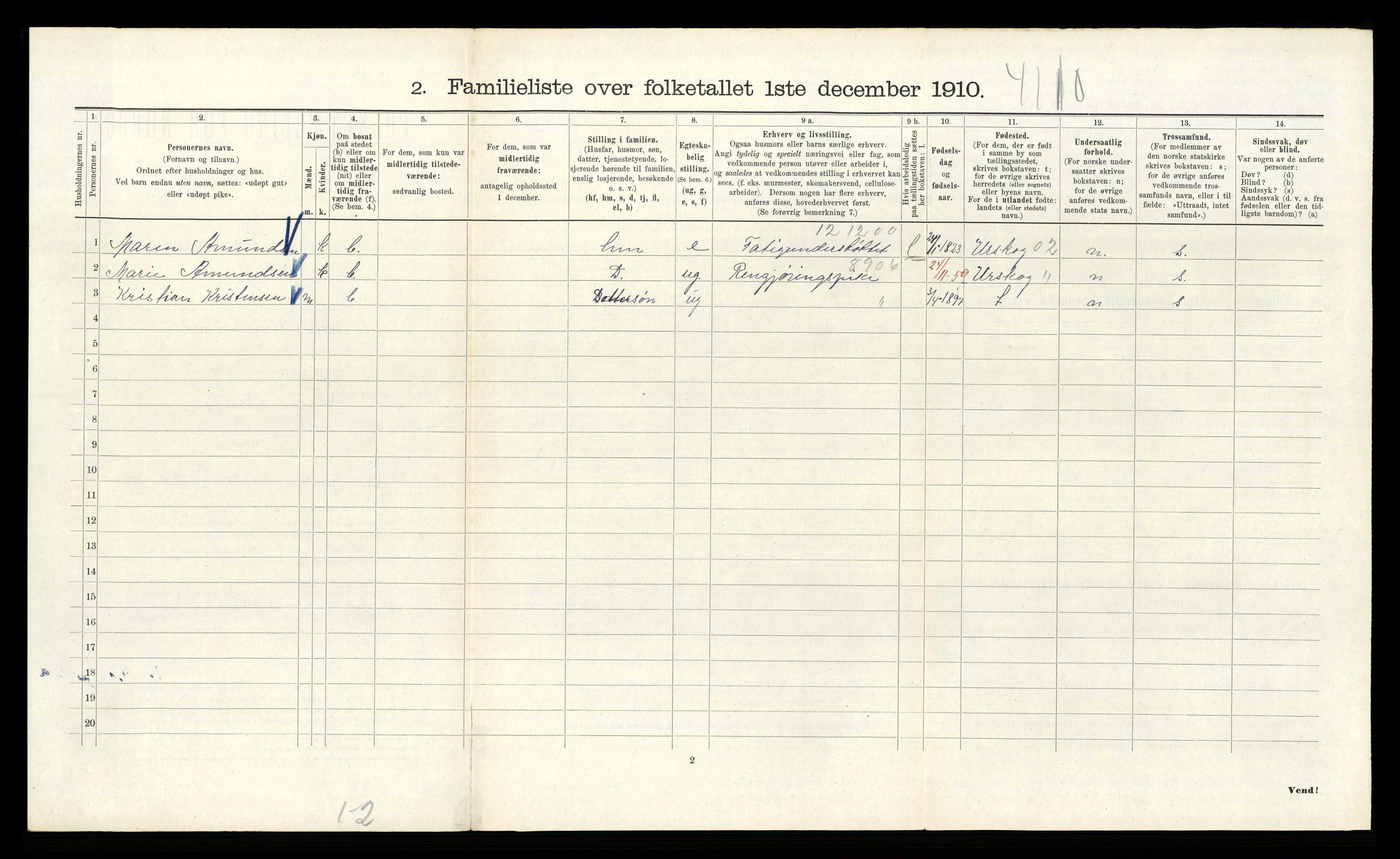 RA, 1910 census for Kristiania, 1910, p. 27728