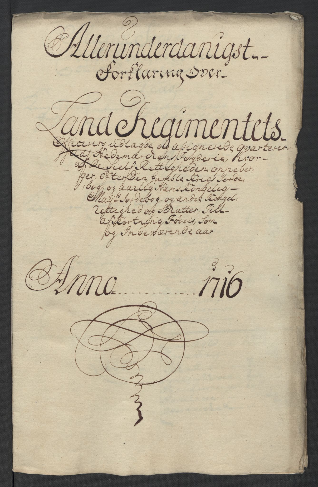 Rentekammeret inntil 1814, Reviderte regnskaper, Fogderegnskap, RA/EA-4092/R16/L1055: Fogderegnskap Hedmark, 1716, p. 294