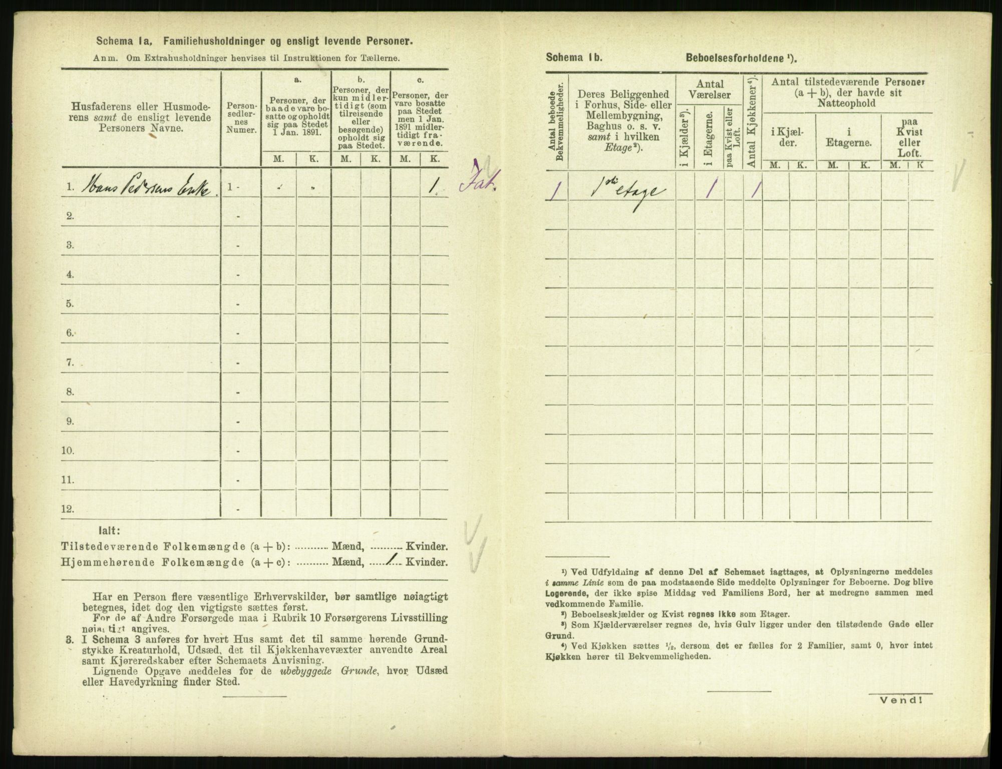 RA, 1891 census for 0804 Brevik, 1891, p. 682