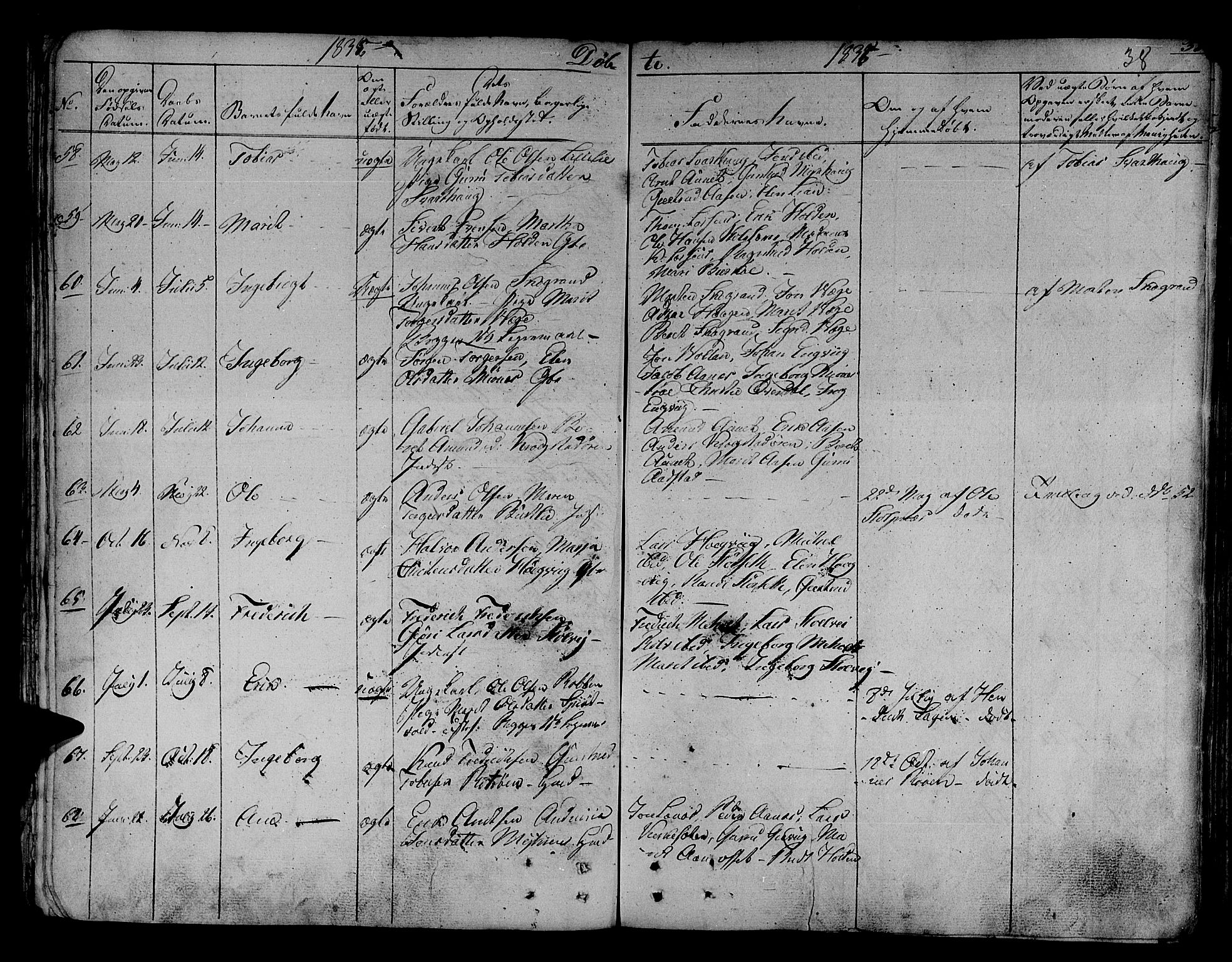 Ministerialprotokoller, klokkerbøker og fødselsregistre - Sør-Trøndelag, AV/SAT-A-1456/630/L0492: Parish register (official) no. 630A05, 1830-1840, p. 38