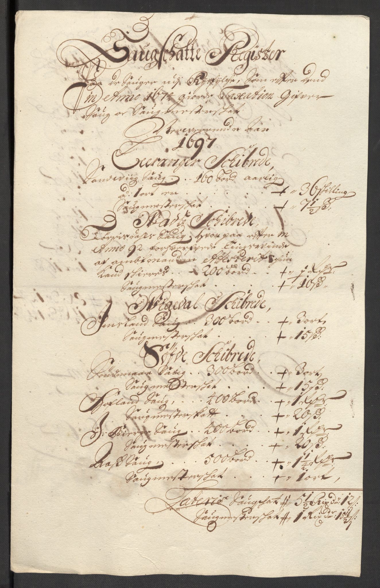 Rentekammeret inntil 1814, Reviderte regnskaper, Fogderegnskap, RA/EA-4092/R47/L2858: Fogderegnskap Ryfylke, 1697-1700, p. 32