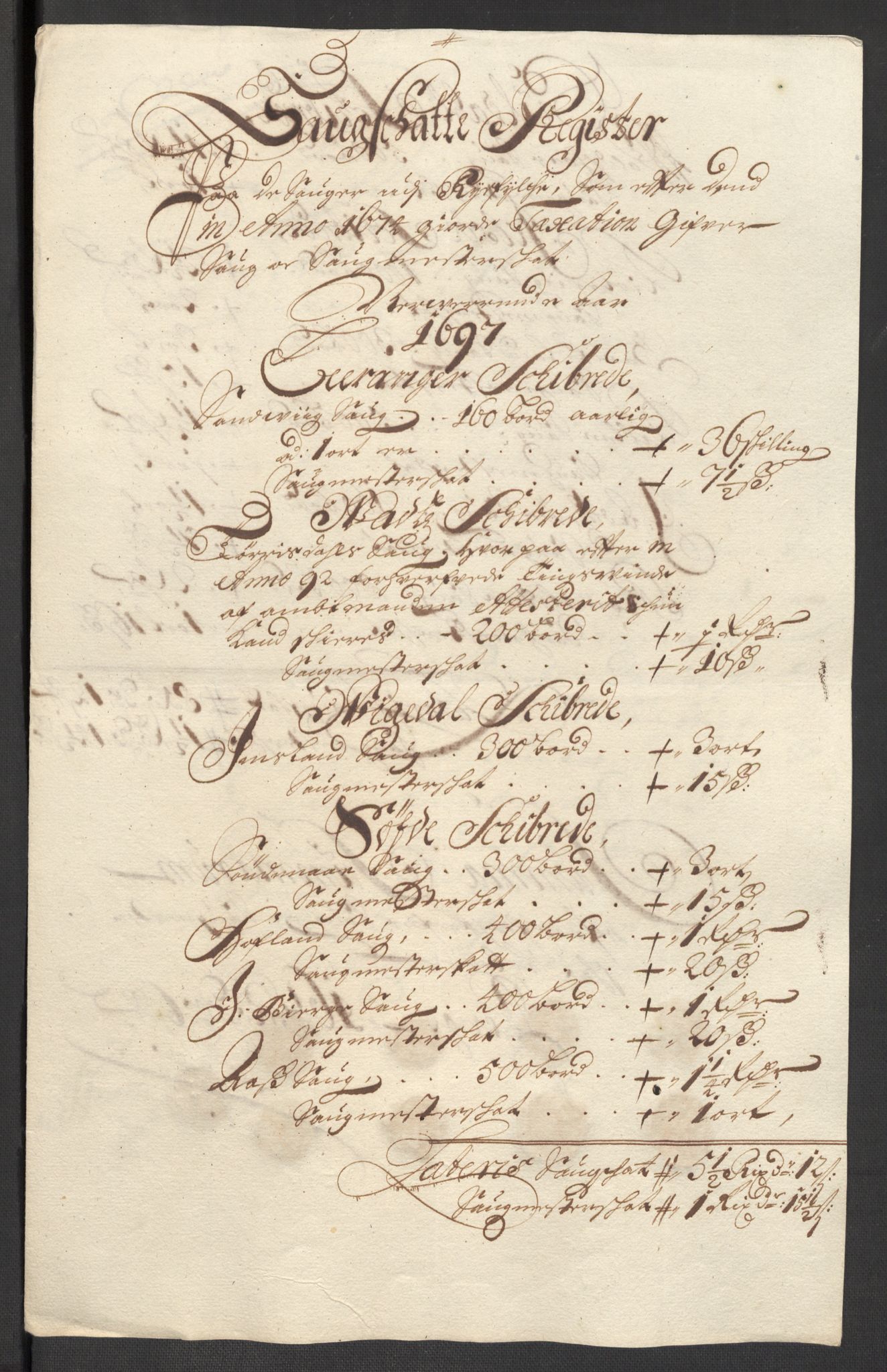 Rentekammeret inntil 1814, Reviderte regnskaper, Fogderegnskap, AV/RA-EA-4092/R47/L2858: Fogderegnskap Ryfylke, 1697-1700, p. 32