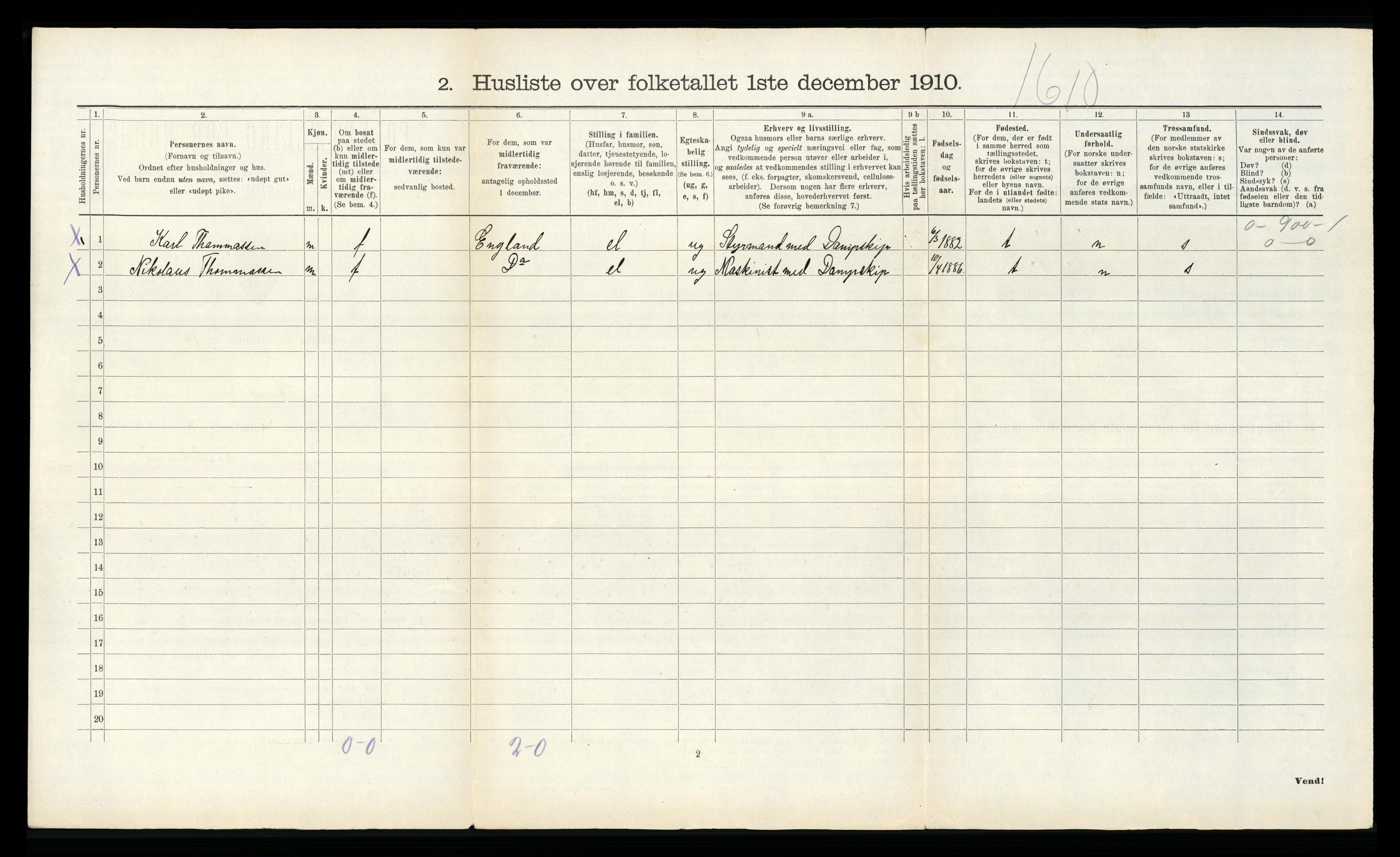 RA, 1910 census for Skåtøy, 1910, p. 650