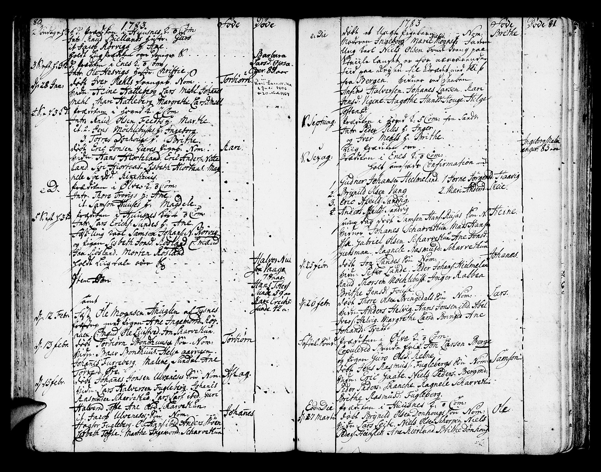 Kvinnherad sokneprestembete, AV/SAB-A-76401/H/Haa: Parish register (official) no. A 4, 1778-1811, p. 80-81