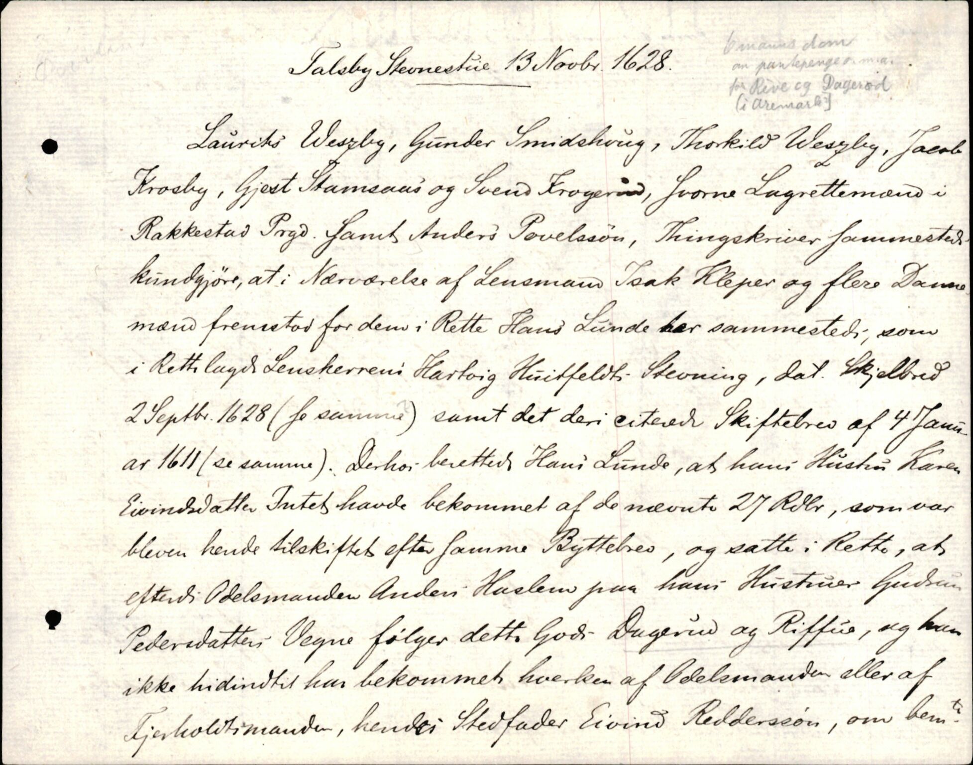 Riksarkivets diplomsamling, AV/RA-EA-5965/F35/F35d/L0003: Innlånte diplomer, seddelregister, 1621-1642, p. 219